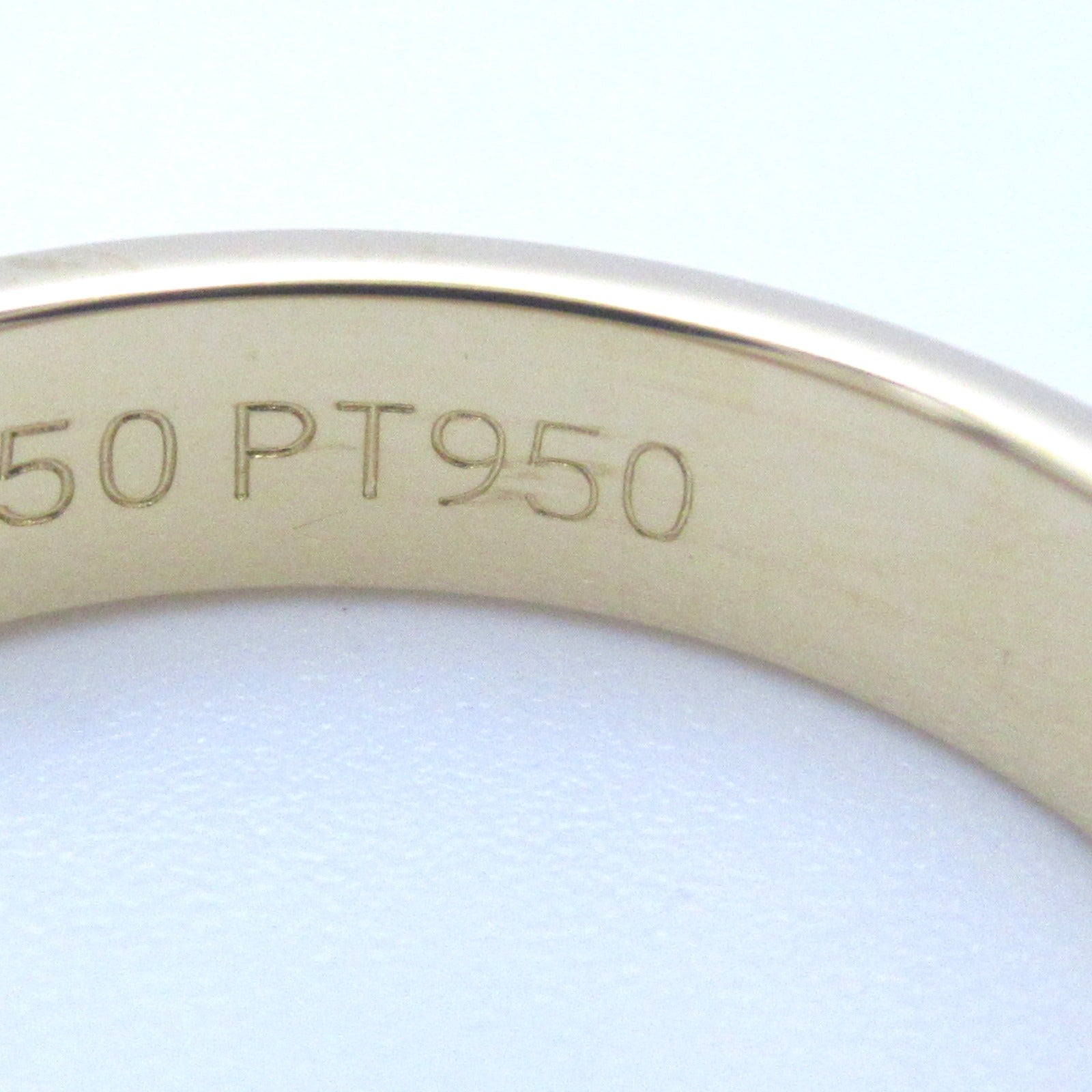 TIFFANY＆CO 18K黃金/PT950鉑金Milgrain Ring戒指US#5.5