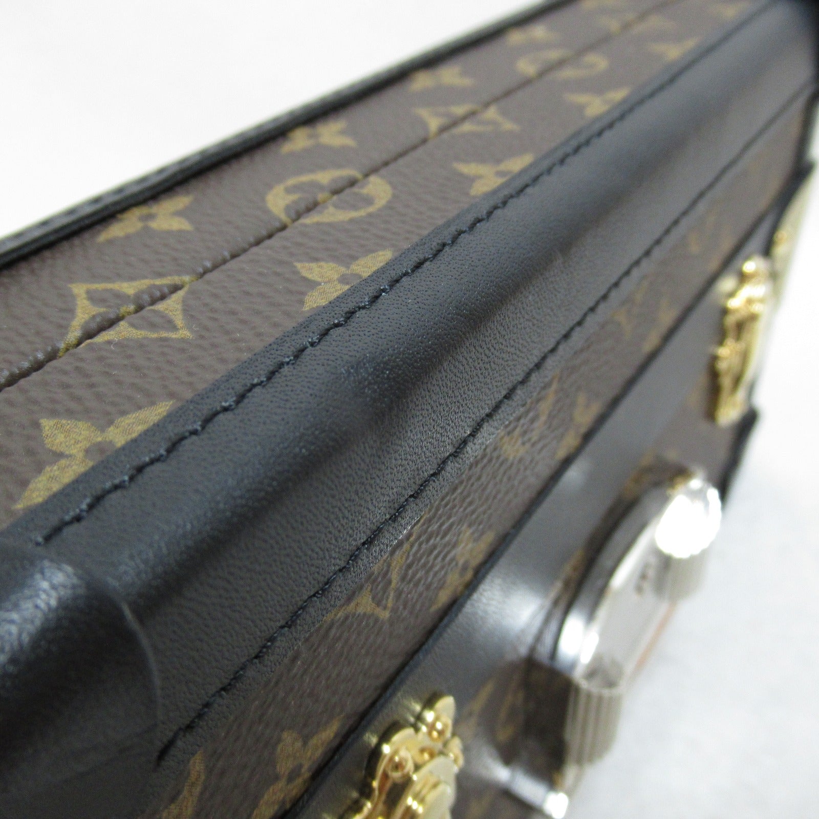 LOUIS VUITTON 【清倉大減價】Monogram Petite Malle金扣肩背袋啡色