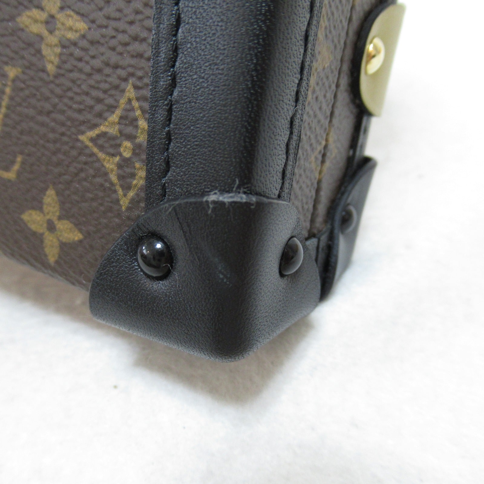 LOUIS VUITTON 【清倉大減價】Monogram Petite Malle金扣肩背袋啡色