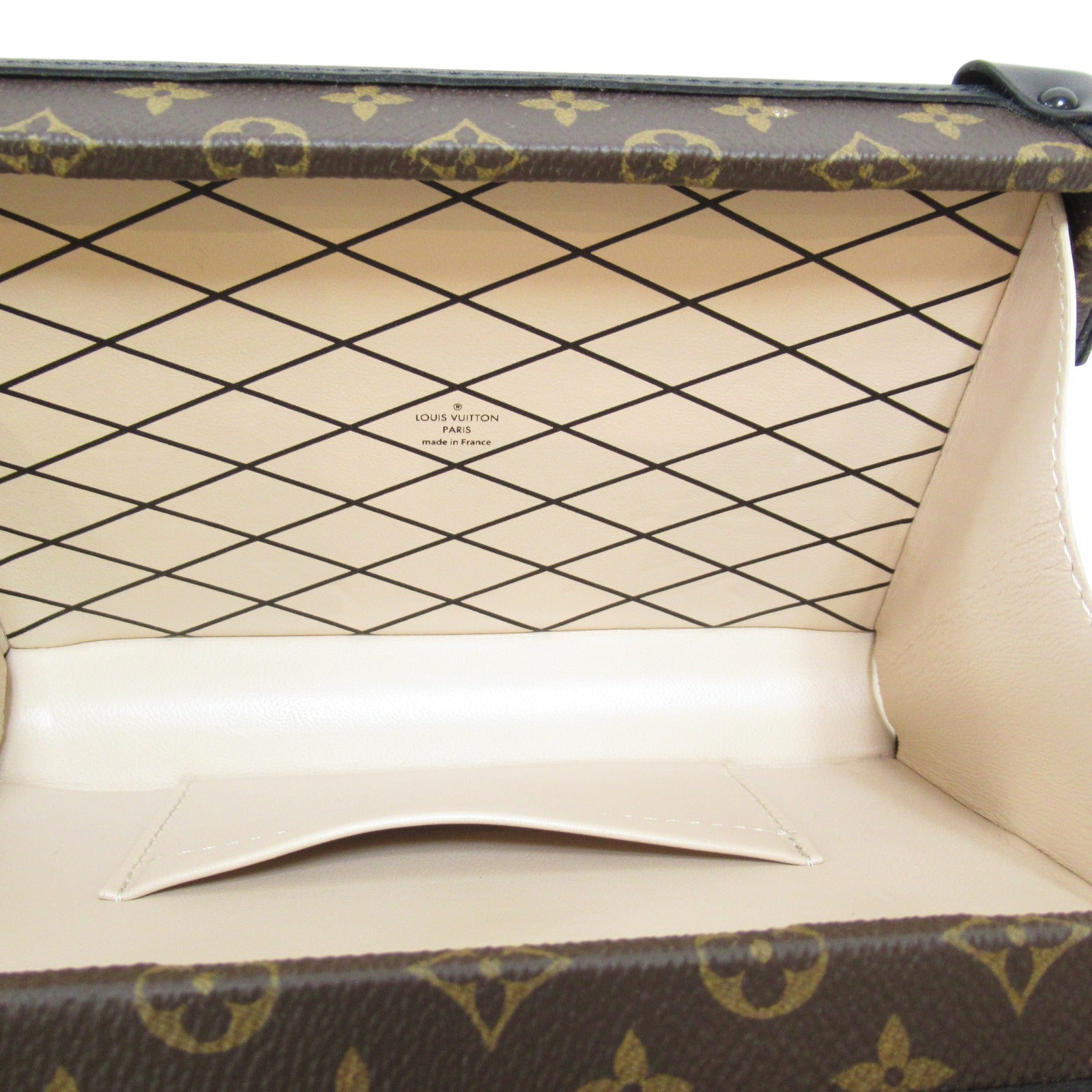 LOUIS VUITTON 【清倉大減價】Monogram Petite Malle金扣肩背袋啡色