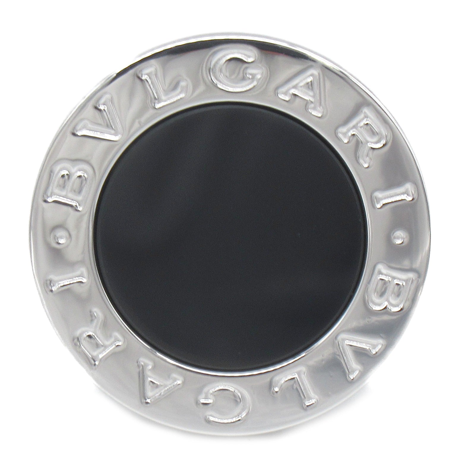 BVLGARI 18K白金/縞瑪瑙Bvlgari Bvlgari Ring戒指US#5.5