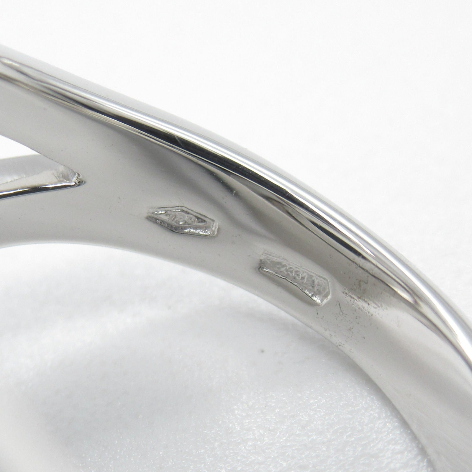 BVLGARI 18K白金/縞瑪瑙Bvlgari Bvlgari Ring戒指US#5.5