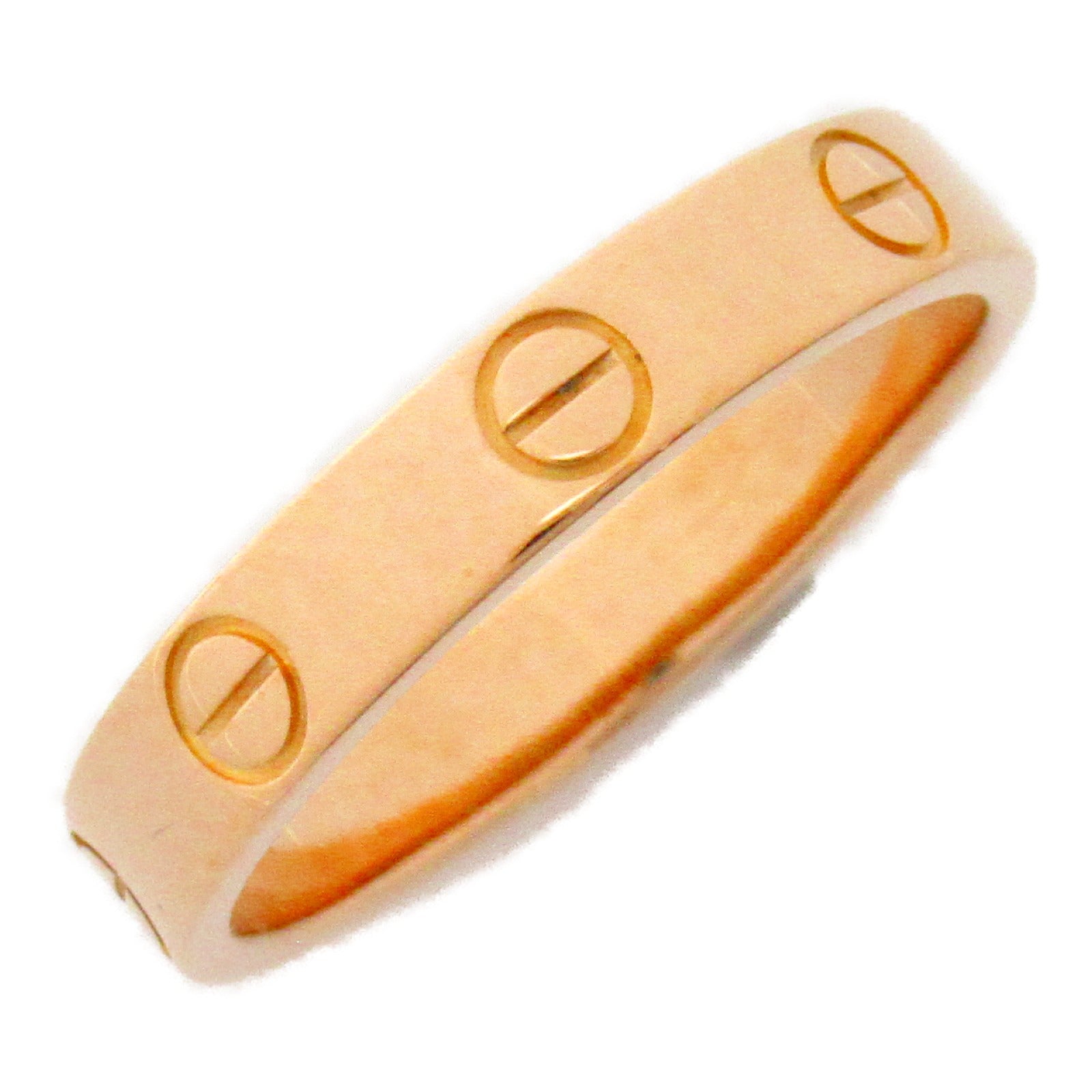 CARTIER 18K玫瑰金Mini Love Ring戒指US#7/Cartier#54