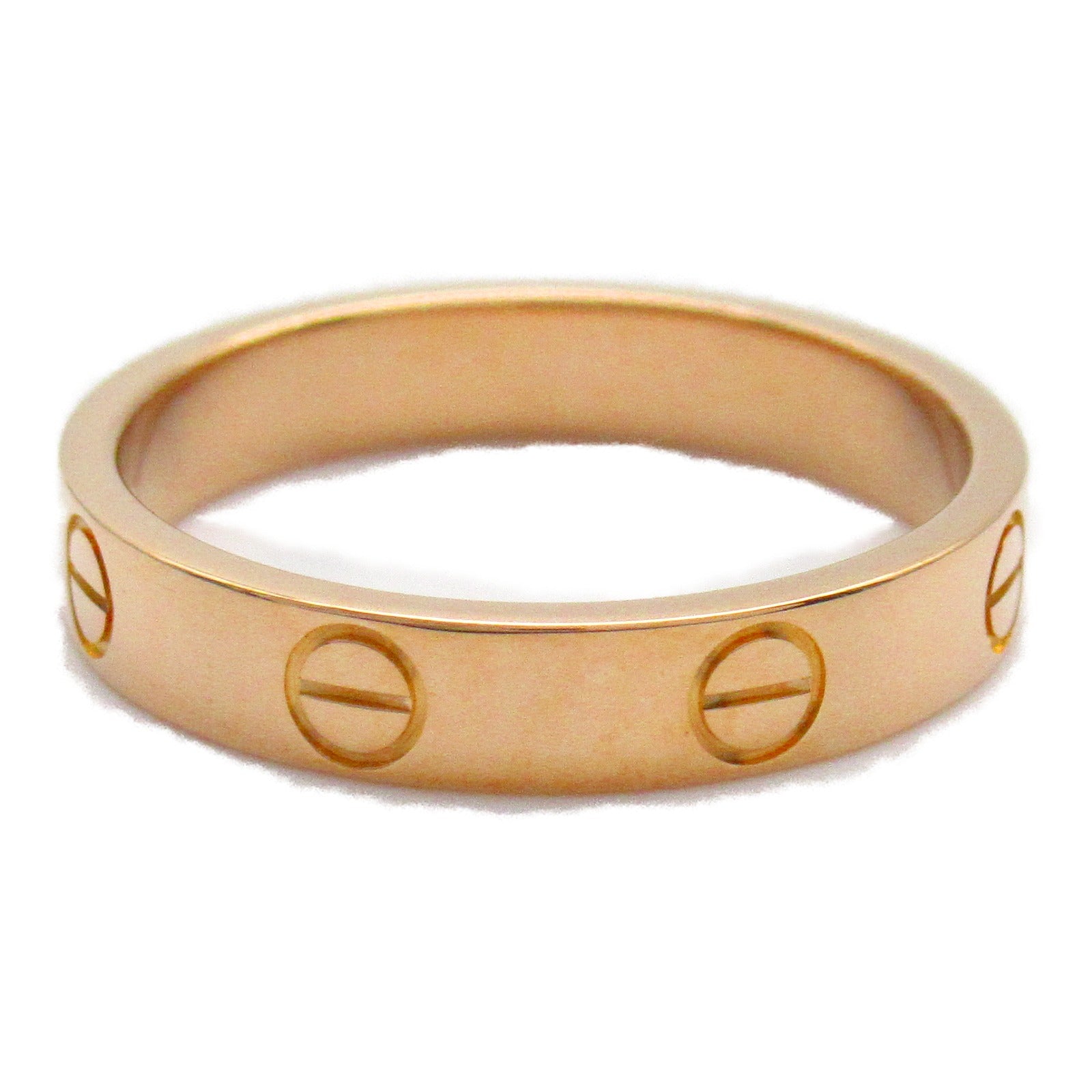 CARTIER 18K玫瑰金Mini Love Ring戒指US#7/Cartier#54