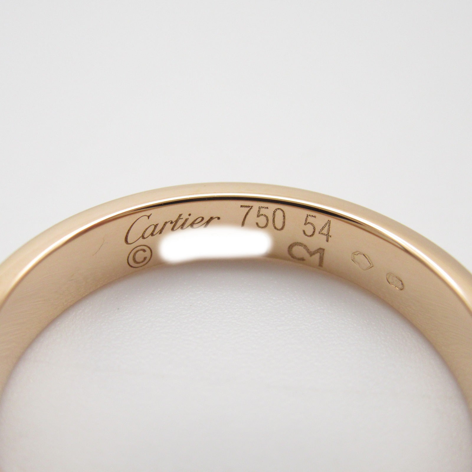 CARTIER 18K玫瑰金Mini Love Ring戒指US#7/Cartier#54