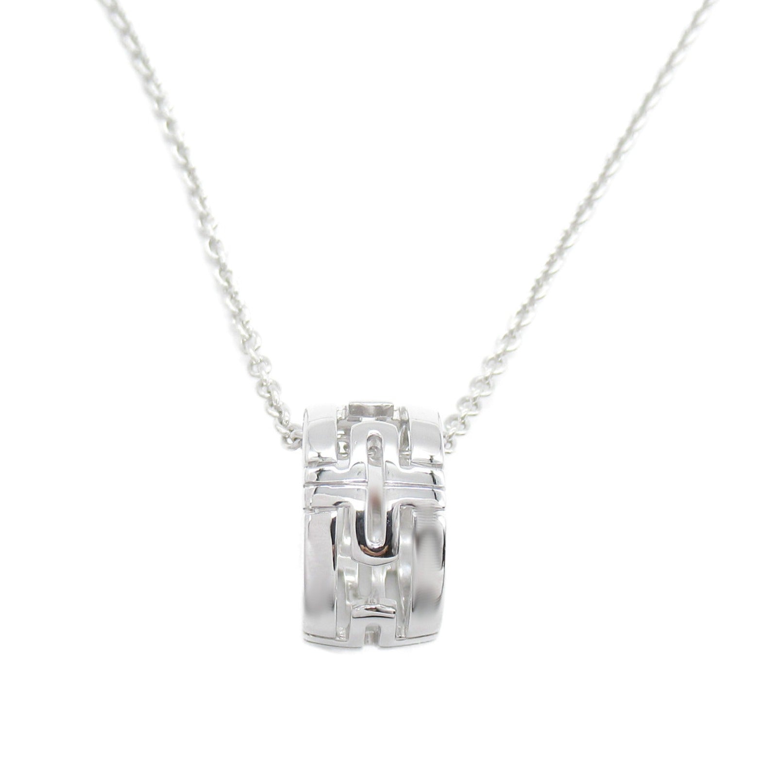 BVLGARI 18K白金Parentesi項鍊銀色