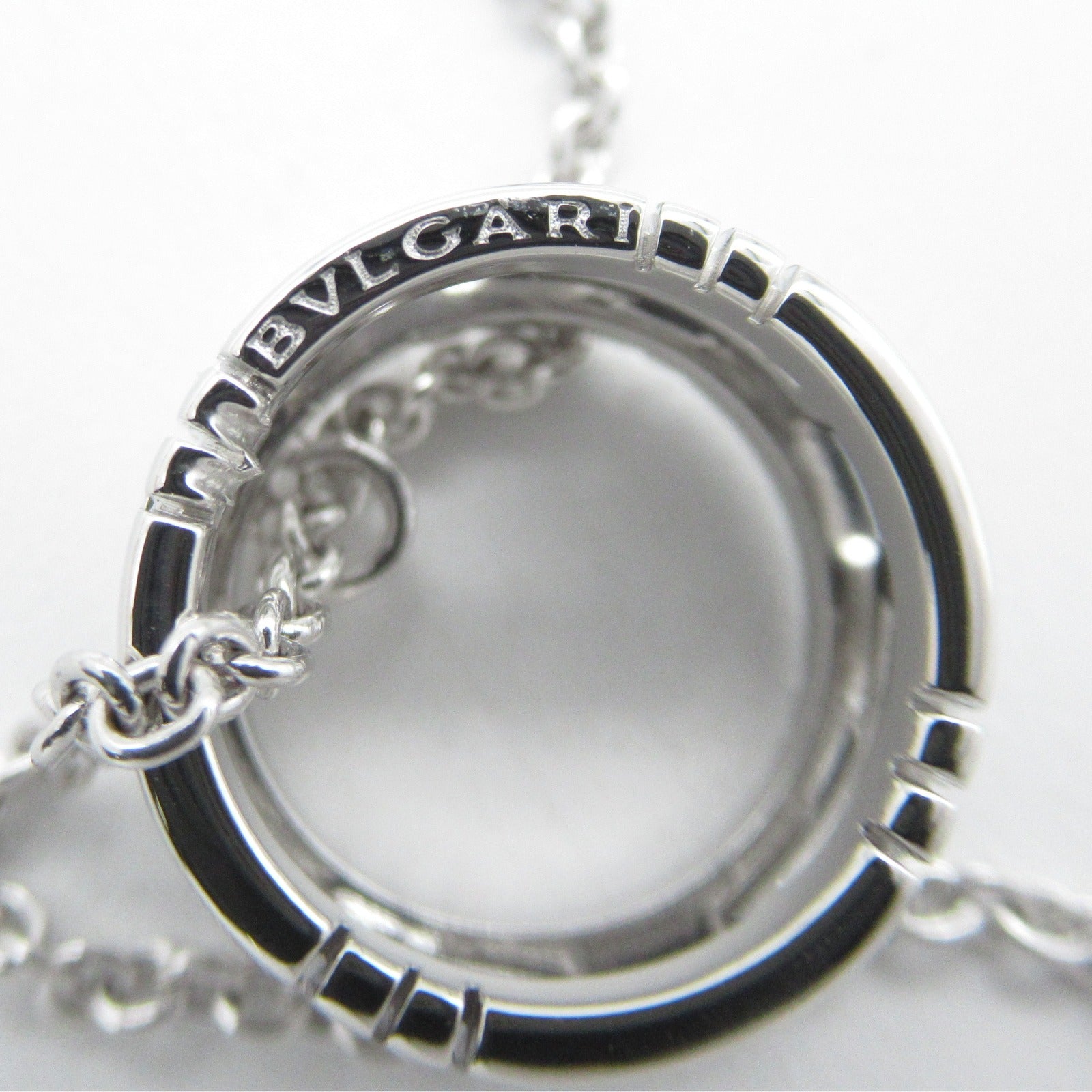 BVLGARI 18K白金Parentesi項鍊銀色