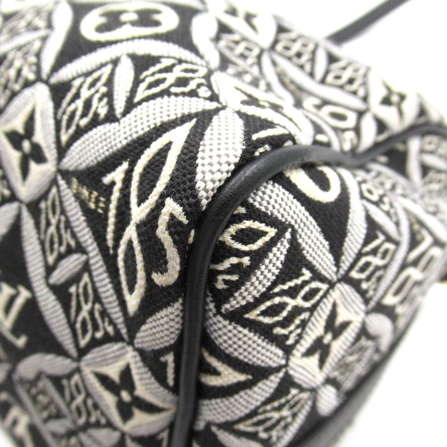 LOUIS VUITTON 【清倉大減價】Monogram Jacquard Speedy Bandolier 25 Since 1854手挽肩背兩用袋黑色/Noir