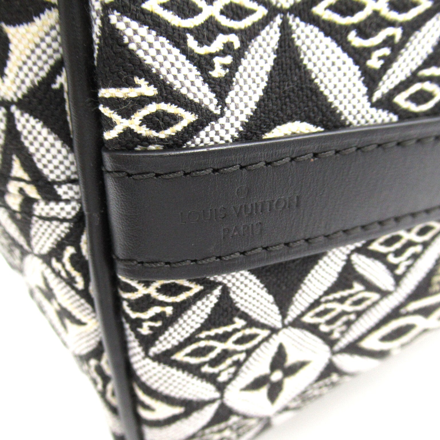 LOUIS VUITTON 【清倉大減價】Monogram Jacquard Speedy Bandolier 25 Since 1854手挽肩背兩用袋黑色/Noir