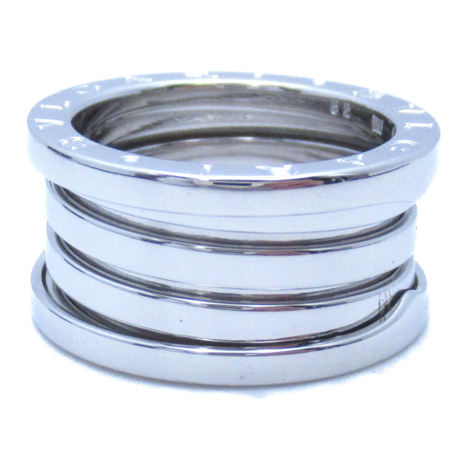 BVLGARI 【激減優惠】18K白金B-zero1 Four-Band戒指US#5.75/BVLGARI#52銀色