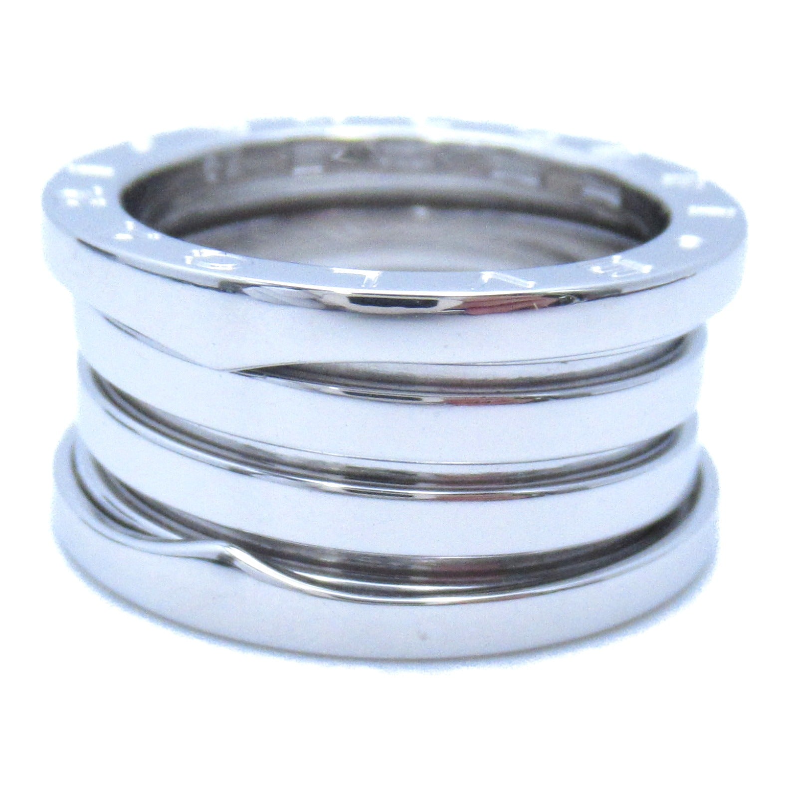 BVLGARI 【激減優惠】18K白金B-zero1 Four-Band戒指US#5.75/BVLGARI#52銀色