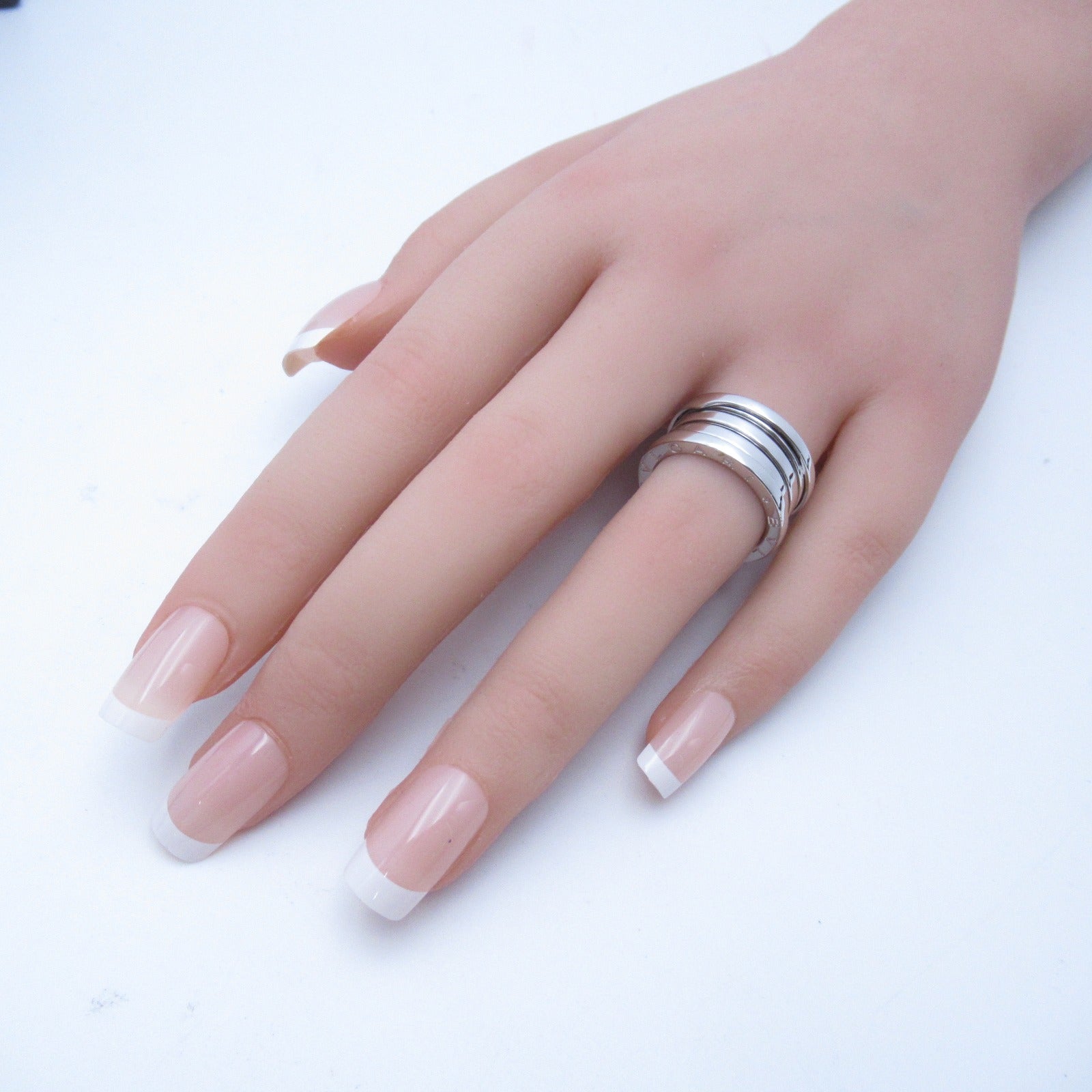 BVLGARI 【激減優惠】18K白金B-zero1 Four-Band戒指US#5.75/BVLGARI#52銀色