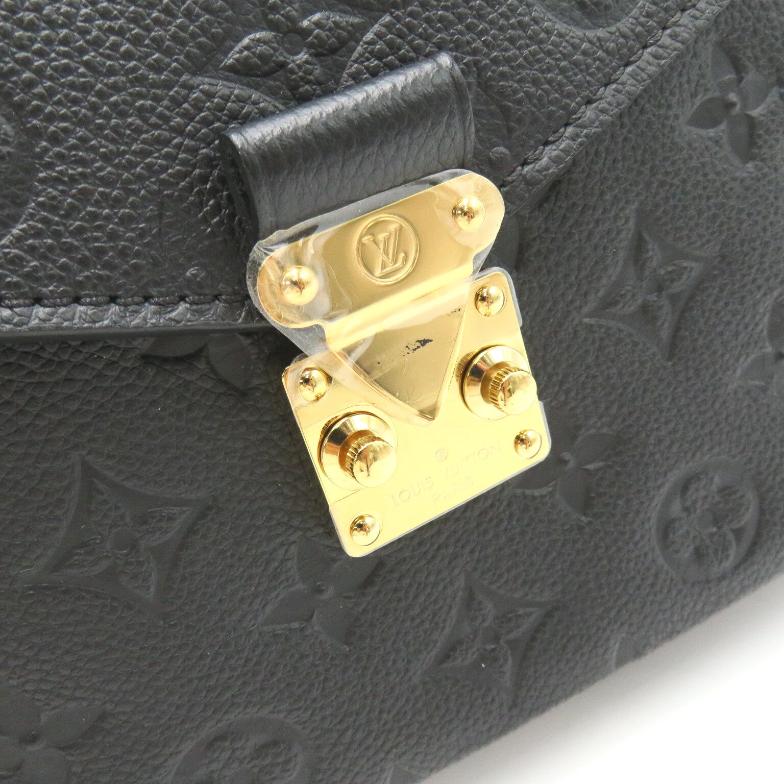 LOUIS VUITTON 【激減優惠】Monogram Empreinte Pochette Metis金扣手挽肩背兩用袋黑色