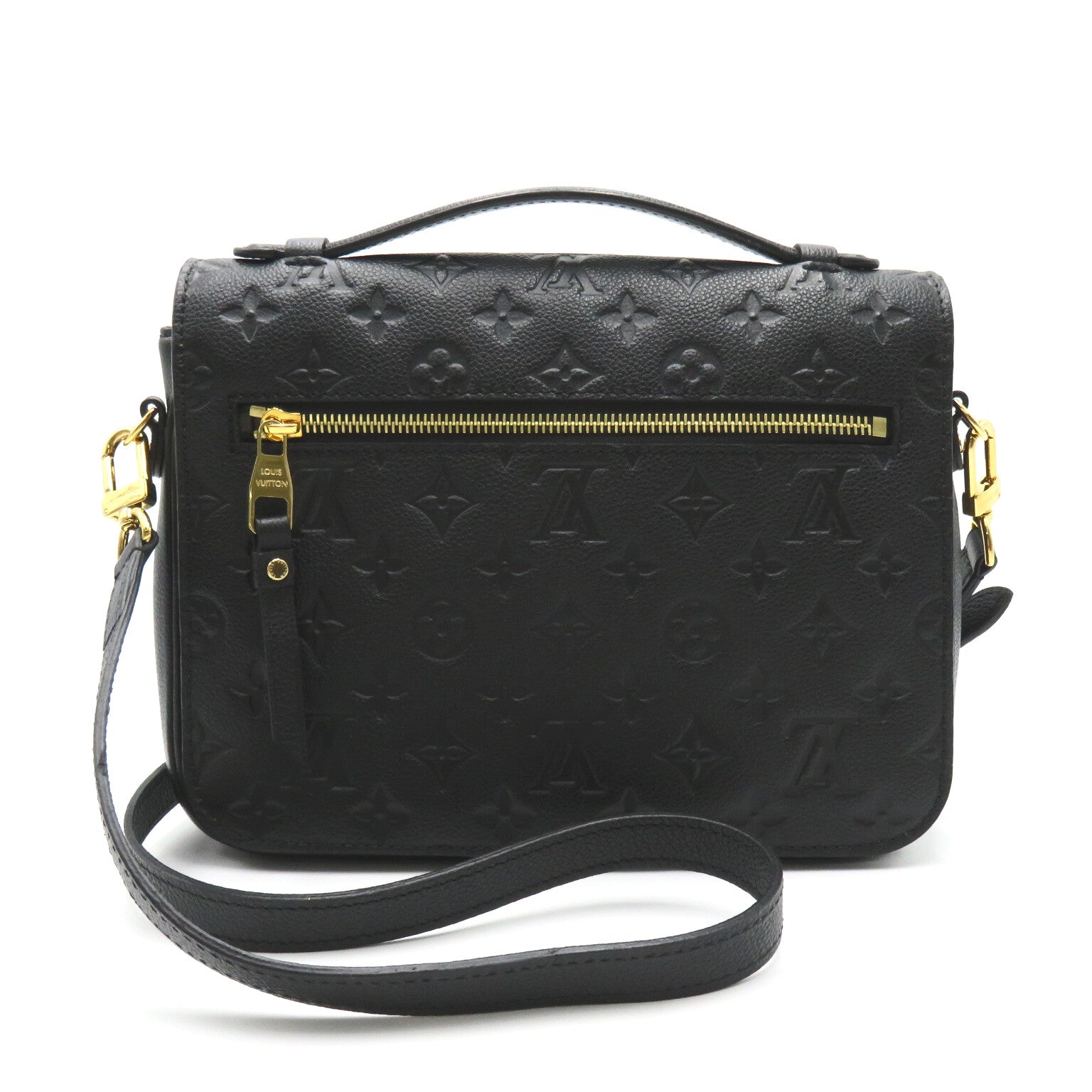 LOUIS VUITTON 【激減優惠】Monogram Empreinte Pochette Metis金扣手挽肩背兩用袋黑色