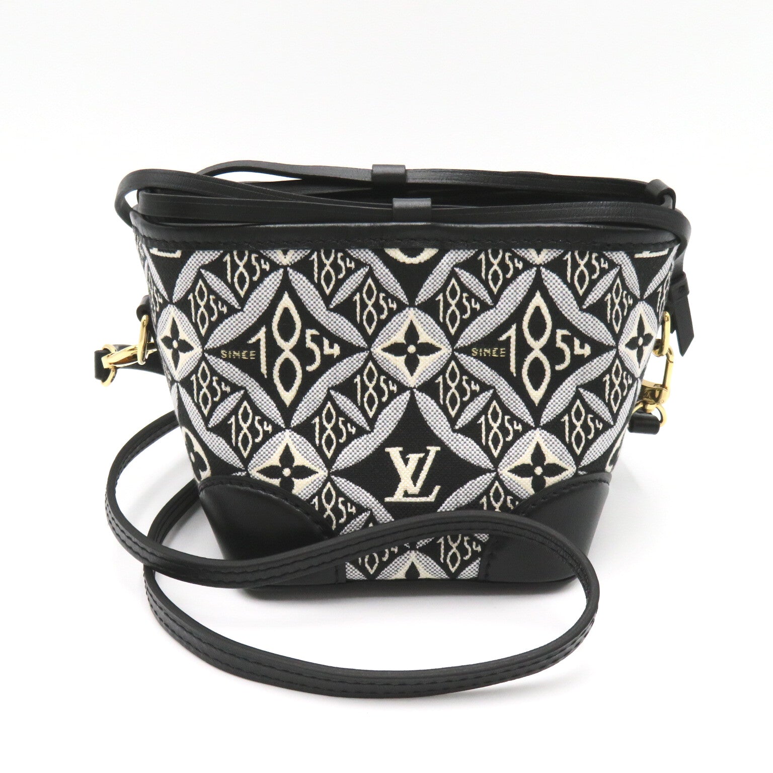 LOUIS VUITTON 【激減優惠】Monogram Jacquard SINCE1854 Noe Peirce金扣手挽肩背兩用袋Noir/黑色
