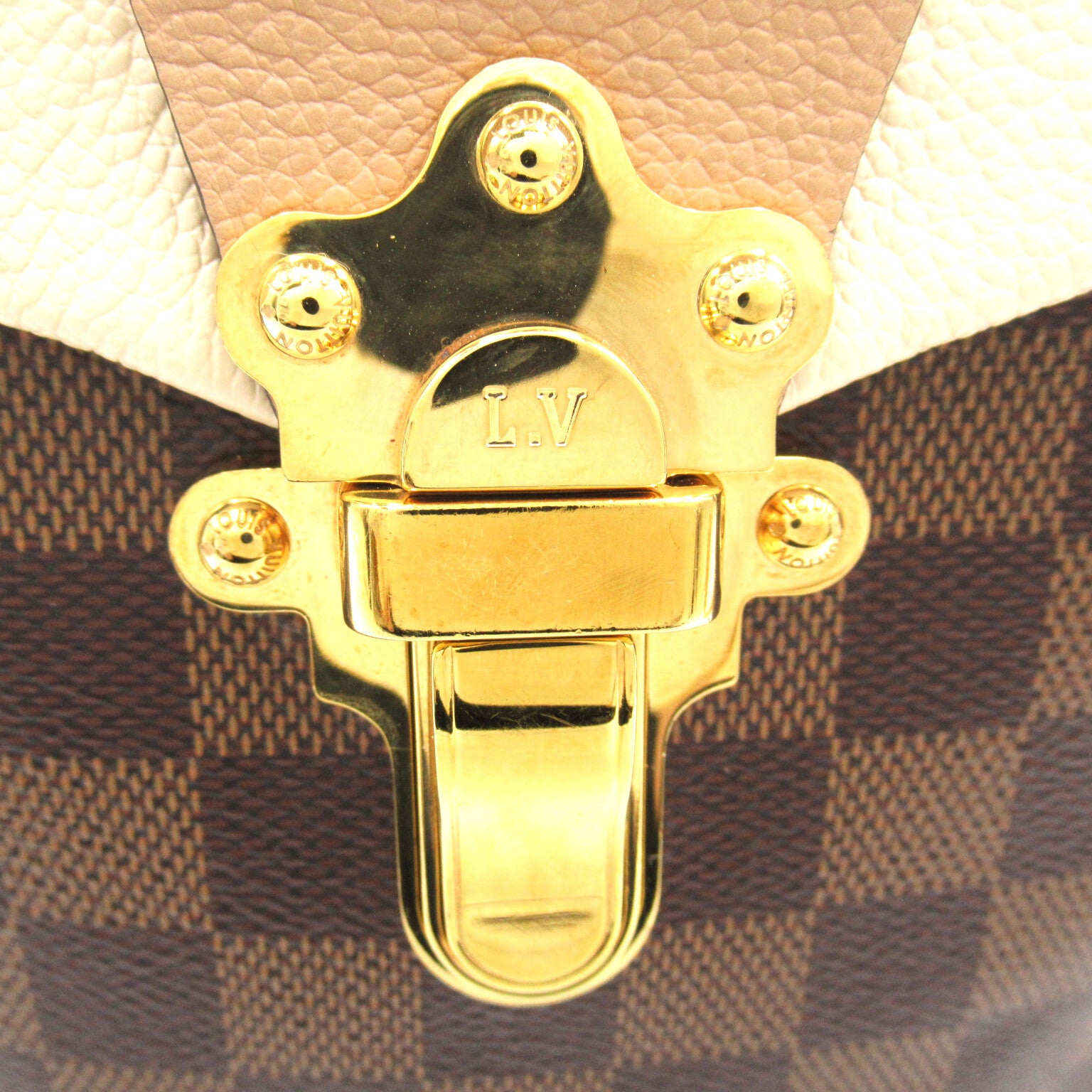 LOUIS VUITTON 【激減優惠】Damier Clapton手挽背包兩用袋米色/啡色