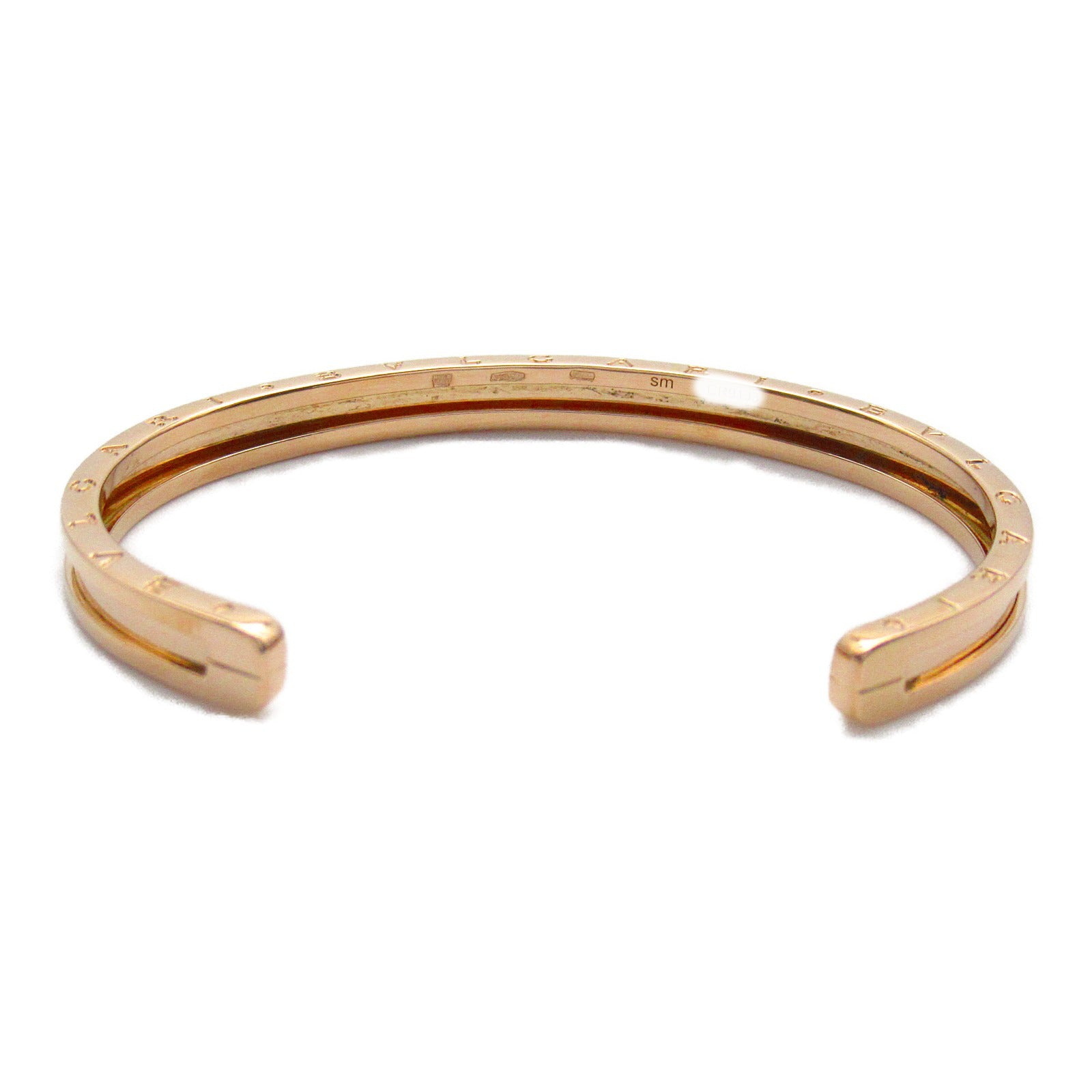 BVLGARI 18K玫瑰金B-zero1 Bangle Open SM Bracelet手鐲
