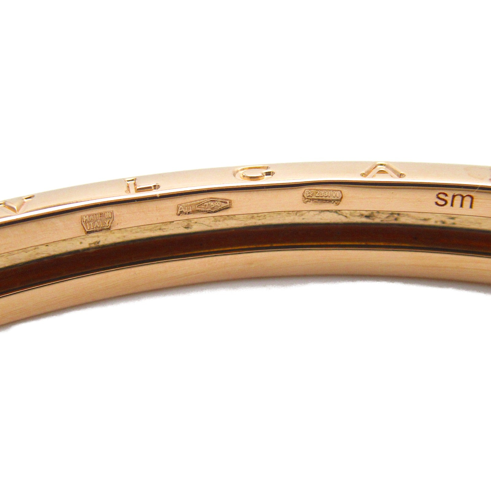 BVLGARI 18K玫瑰金B-zero1 Bangle Open SM Bracelet手鐲