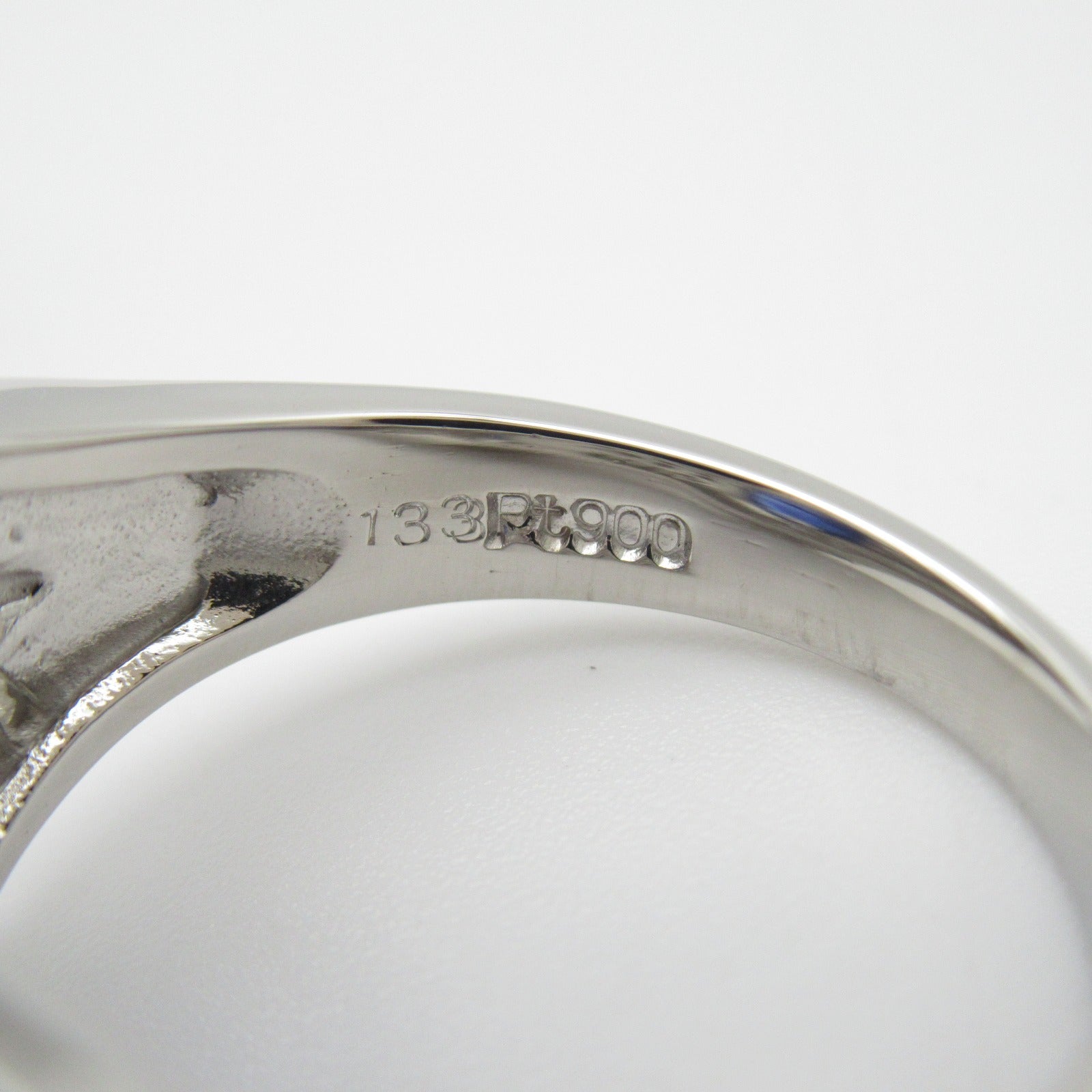 JEWELRY PT900鉑金Sapphire Ring 2.92ct藍寶石/1.33ct鑽石戒指US#6.25