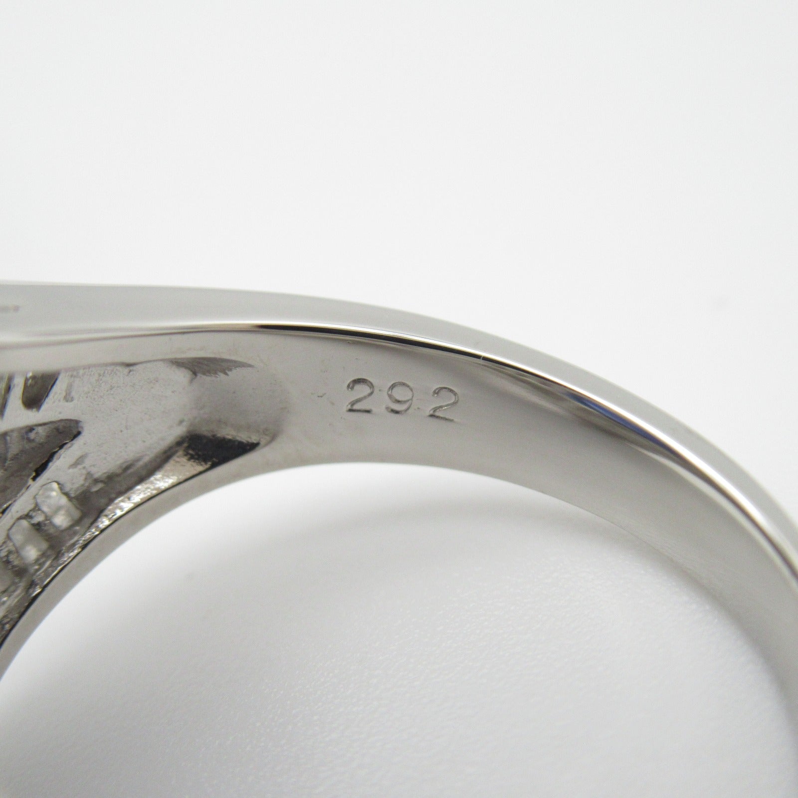 JEWELRY PT900鉑金Sapphire Ring 2.92ct藍寶石/1.33ct鑽石戒指US#6.25