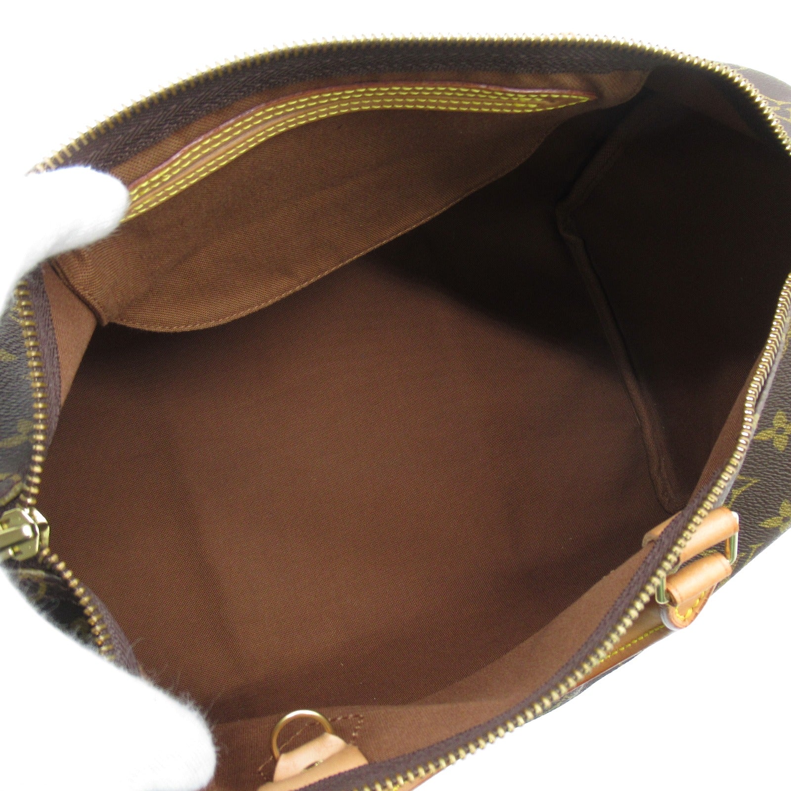 LOUIS VUITTON Monogram Speedy 35金扣手挽袋啡色