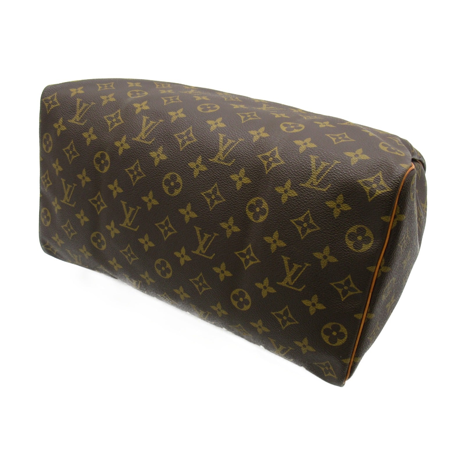 LOUIS VUITTON Monogram Speedy 35金扣手挽袋啡色