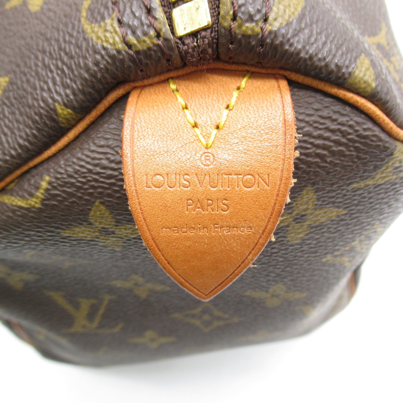LOUIS VUITTON Monogram Speedy 35金扣手挽袋啡色