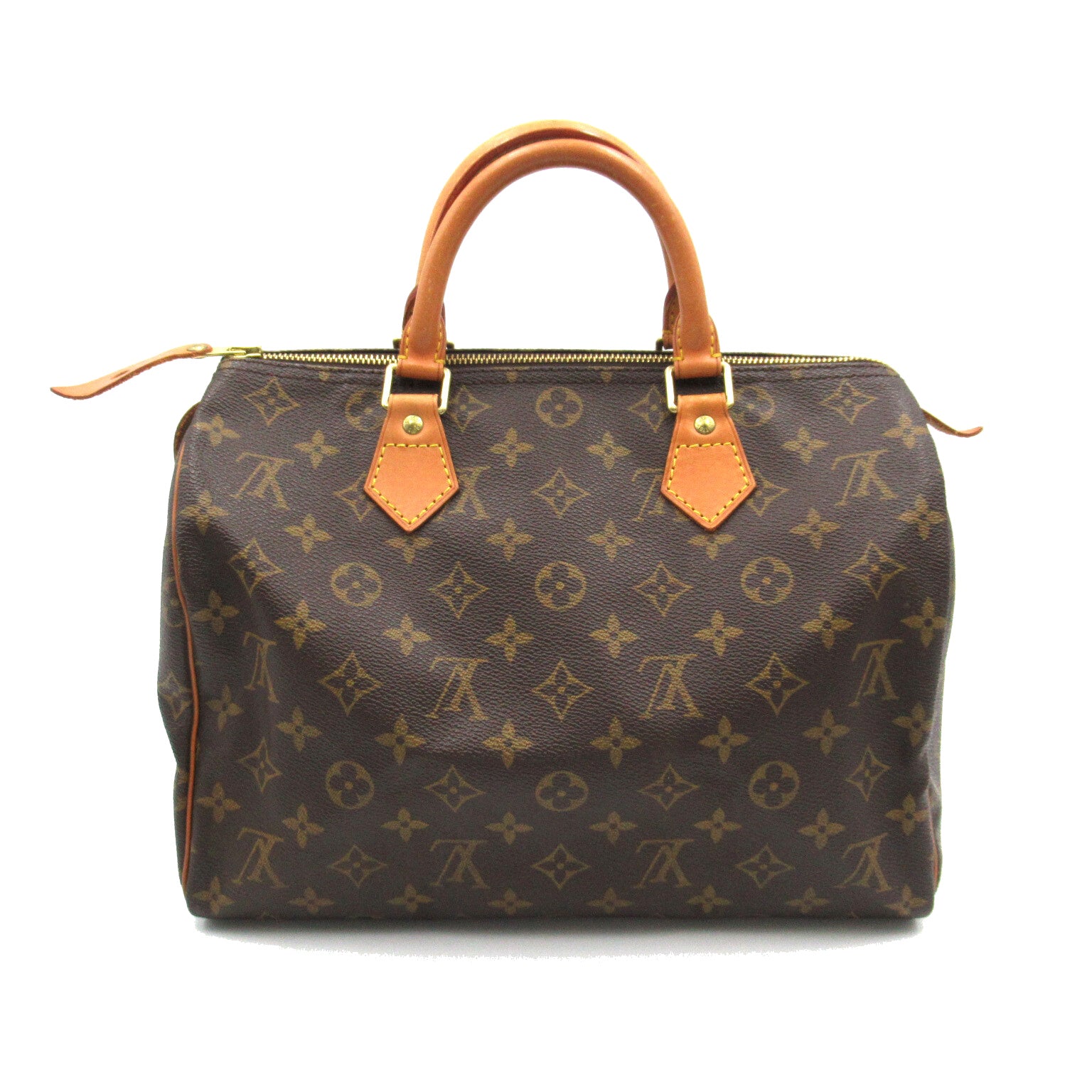 LOUIS VUITTON 【清倉大減價】Monogram Speedy 30金扣手挽袋啡色
