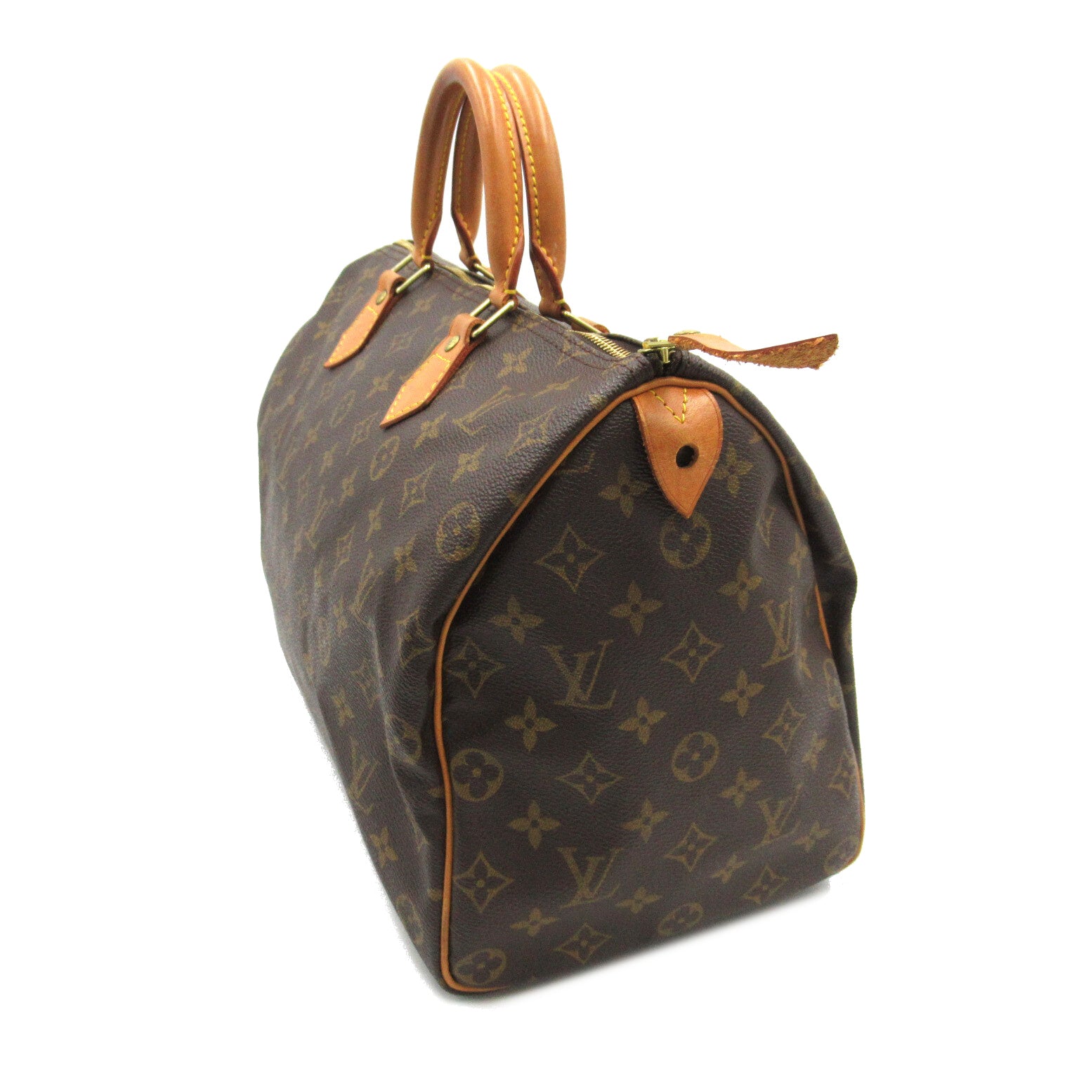 LOUIS VUITTON **【激減優惠】Monogram Speedy 35金扣手挽袋啡色