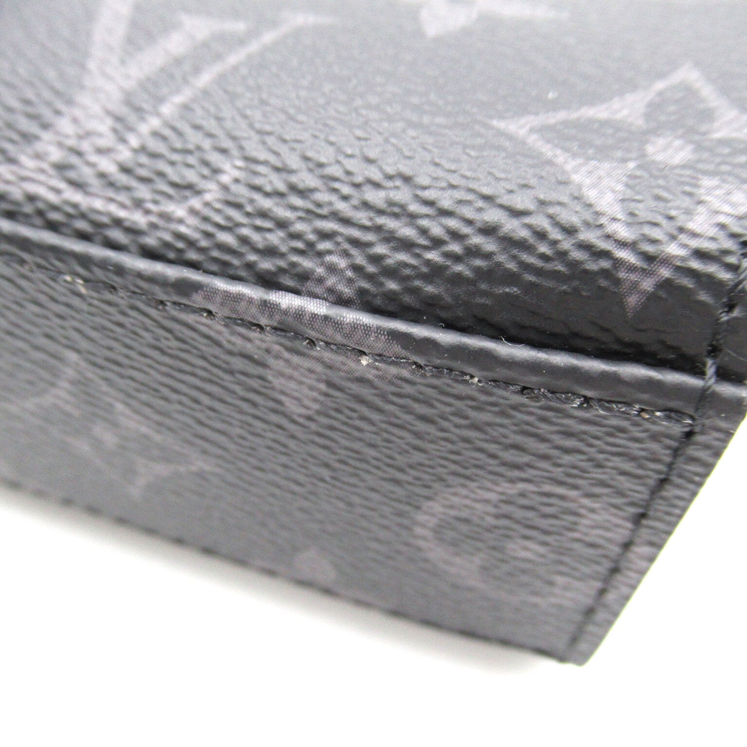 LOUIS VUITTON Monogram eclipse Sac Plat Cross手挽肩背兩用袋黑色