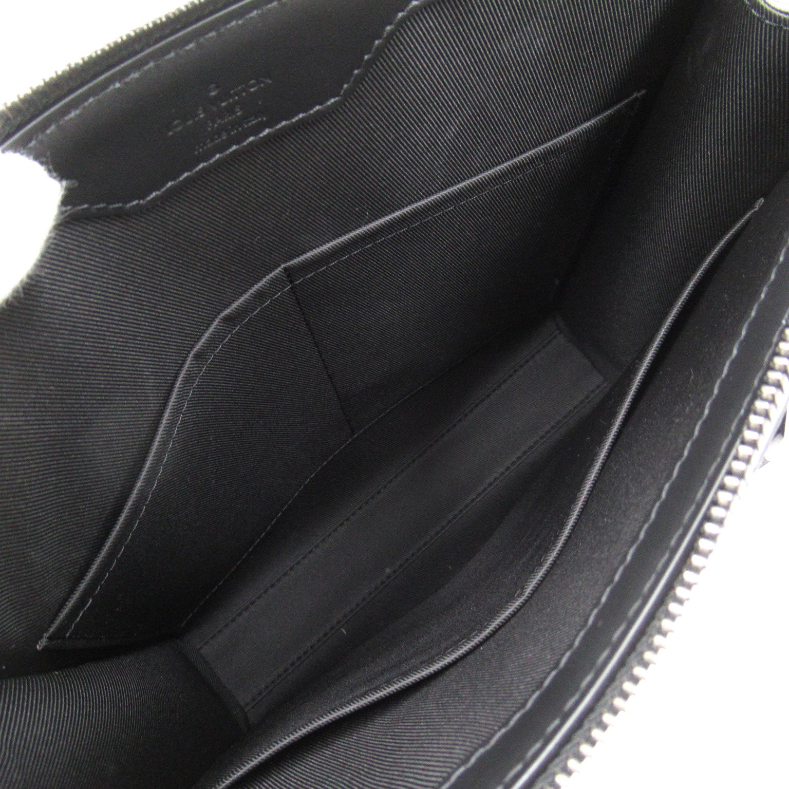 LOUIS VUITTON Monogram eclipse Sac Plat Cross手挽肩背兩用袋黑色