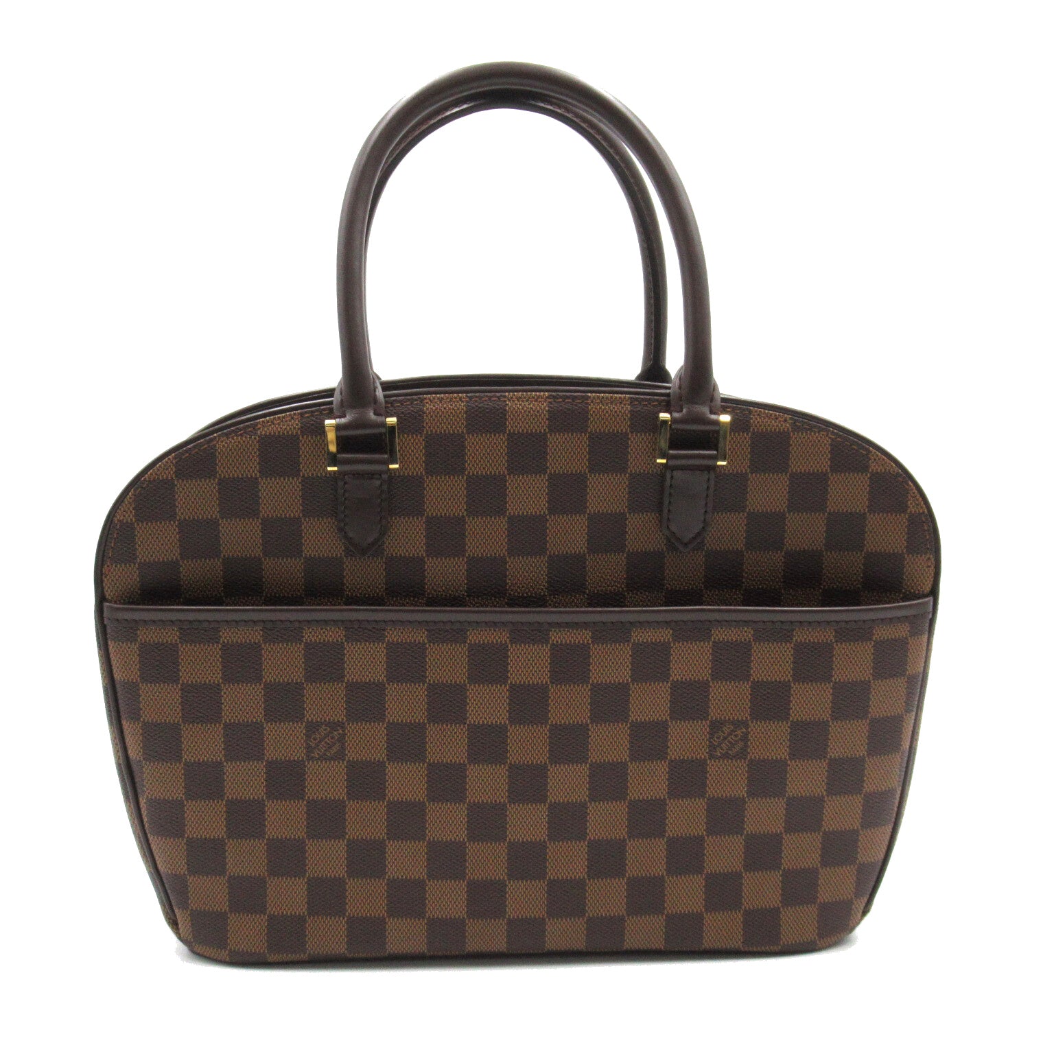 LOUIS VUITTON **【激減優惠】Damier Sarria Horizontal金扣手挽袋啡色