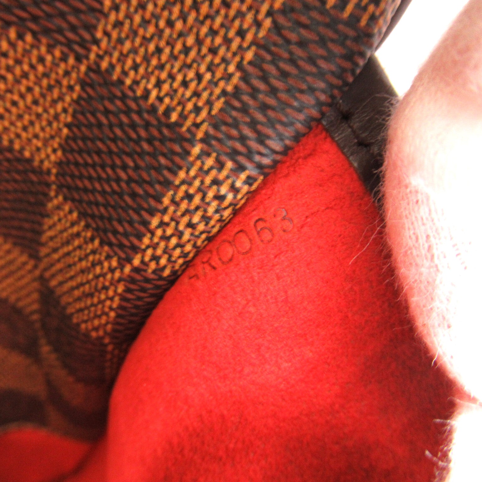 LOUIS VUITTON **【激減優惠】Damier Sarria Horizontal金扣手挽袋啡色