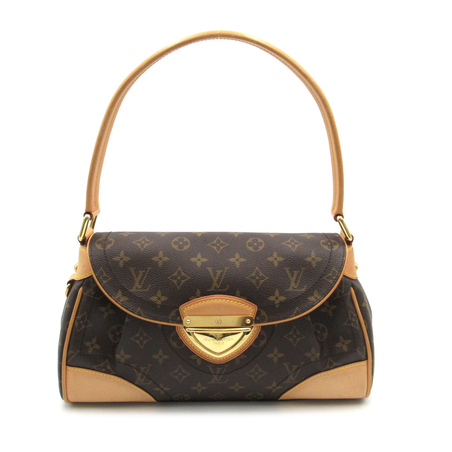 LOUIS VUITTON 【激減優惠】Monogram Beverly MM手挽袋/肩背袋啡色