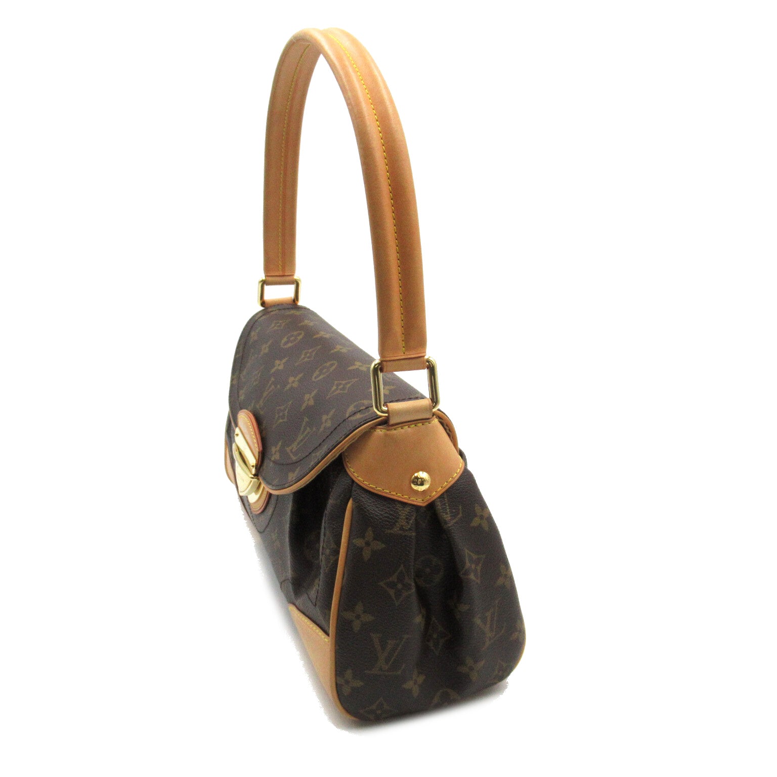 LOUIS VUITTON 【激減優惠】Monogram Beverly MM手挽袋/肩背袋啡色
