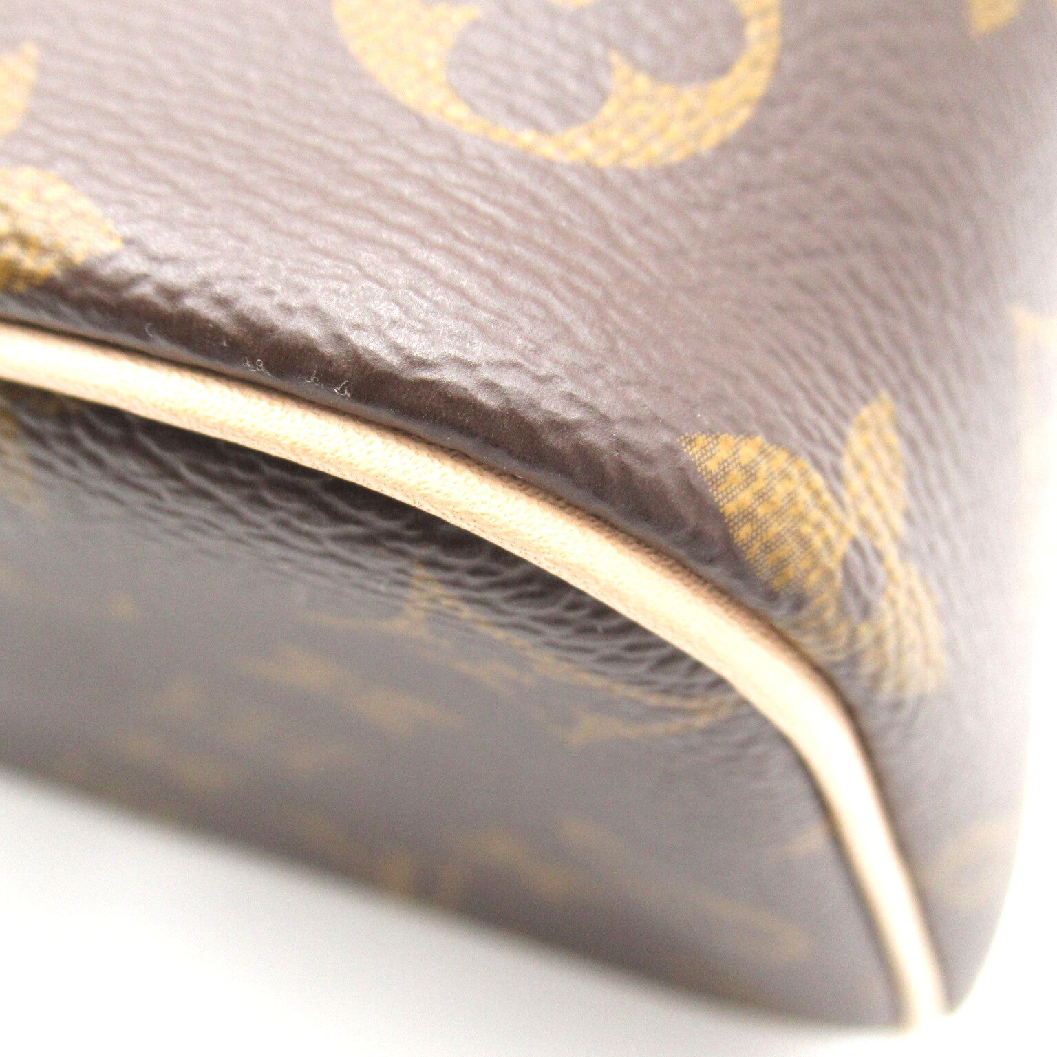 LOUIS VUITTON Monogram Nice Vanity Bag金扣化妝袋啡色