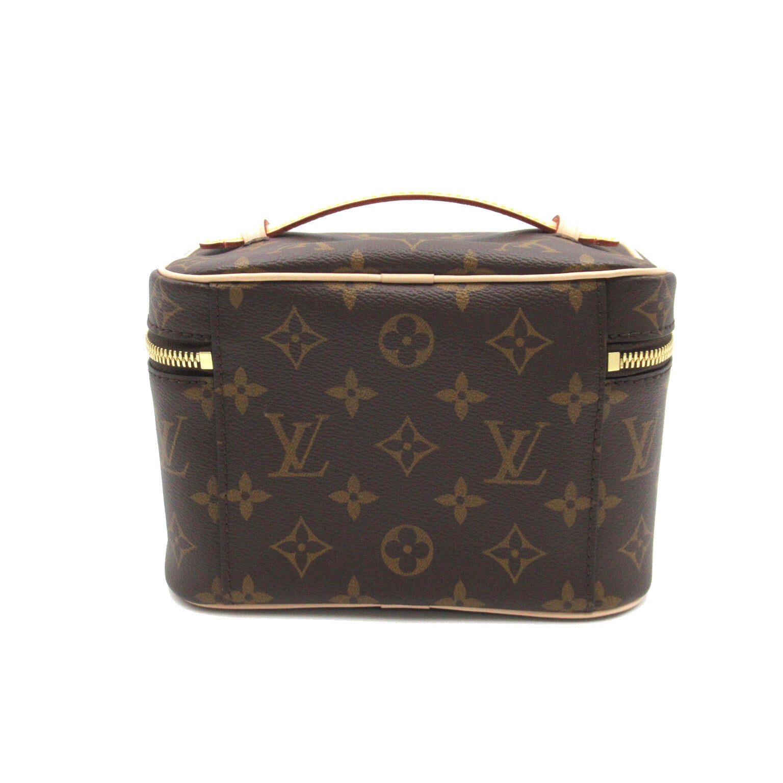 LOUIS VUITTON Monogram Nice Vanity Bag金扣化妝袋啡色