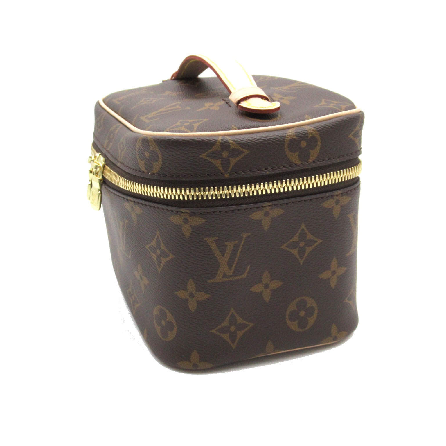 LOUIS VUITTON Monogram Nice Vanity Bag金扣化妝袋啡色