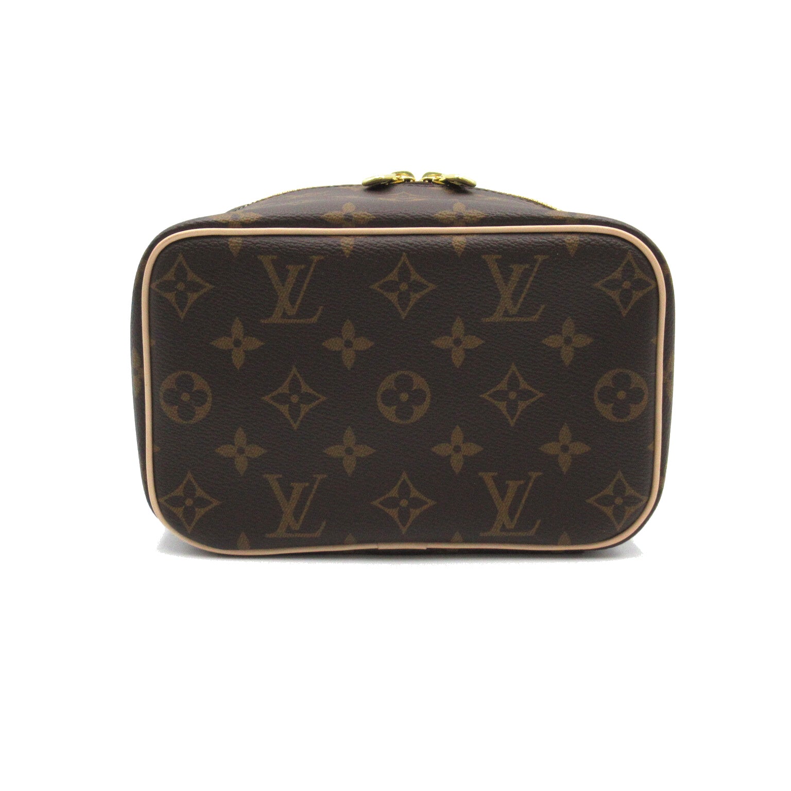 LOUIS VUITTON Monogram Nice Vanity Bag金扣化妝袋啡色