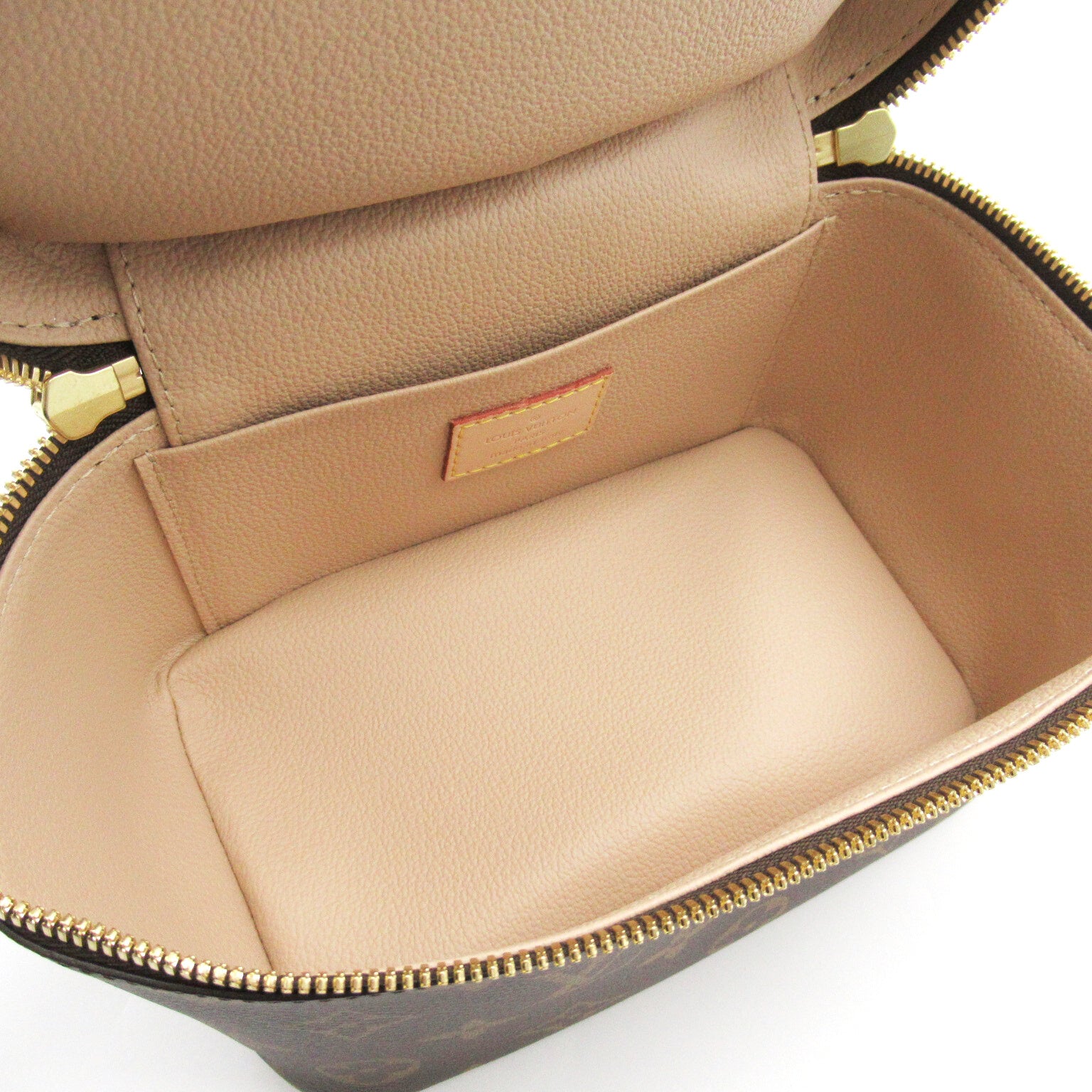 LOUIS VUITTON Monogram Nice Vanity Bag金扣化妝袋啡色
