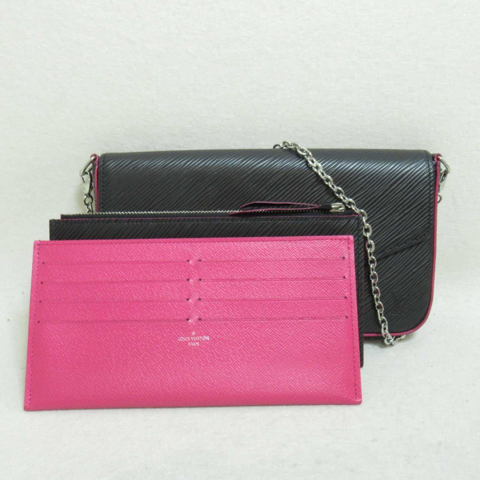 LOUIS VUITTON Epi Pochette Felicie肩背袋黑色Noir