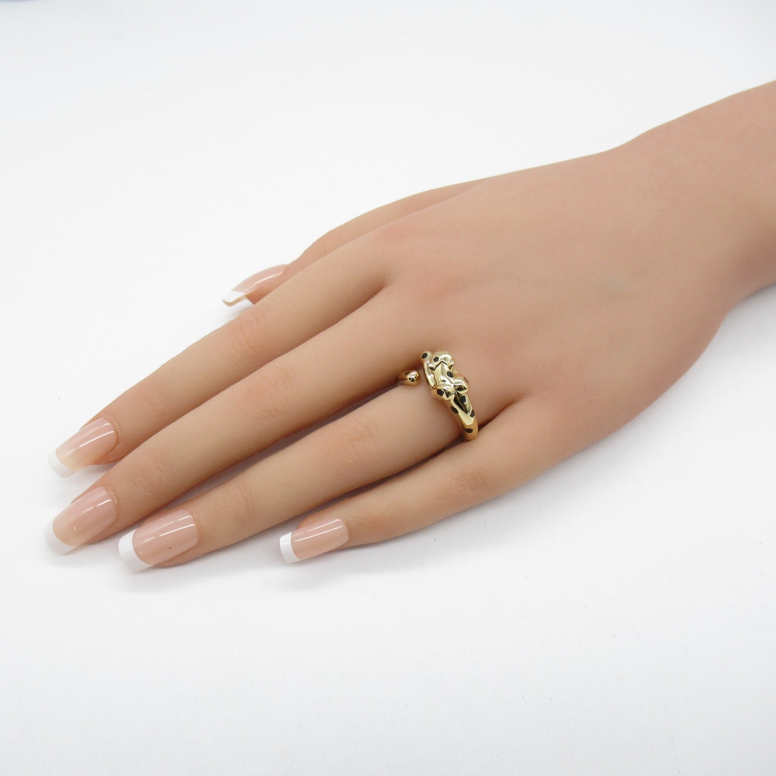 CARTIER 【激減優惠】18K黃金PANTHERE DE CARTIER RING戒指金色US#6/Cartier#53