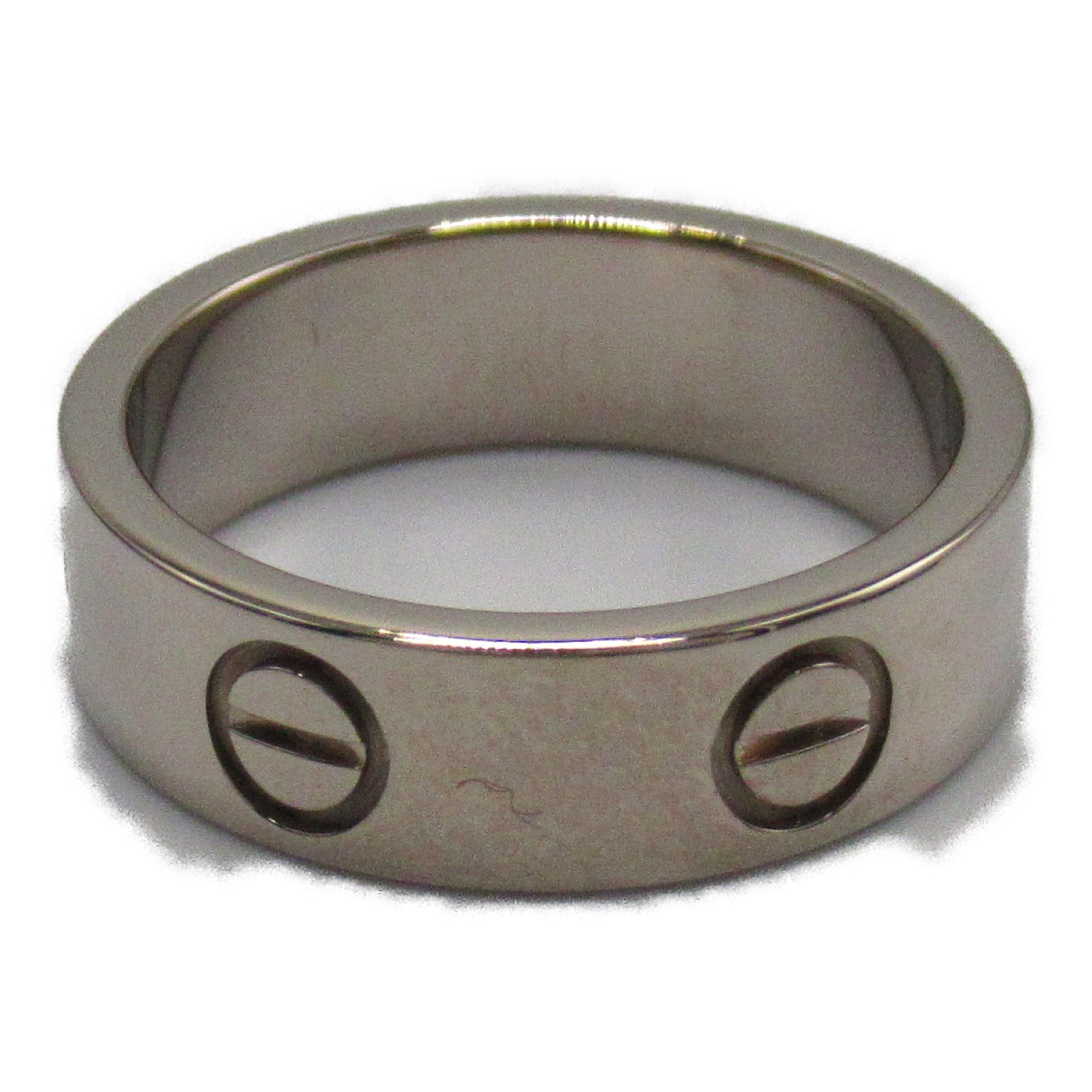CARTIER 18K白金Love Ring戒指銀色US#5.75/Cartier#51