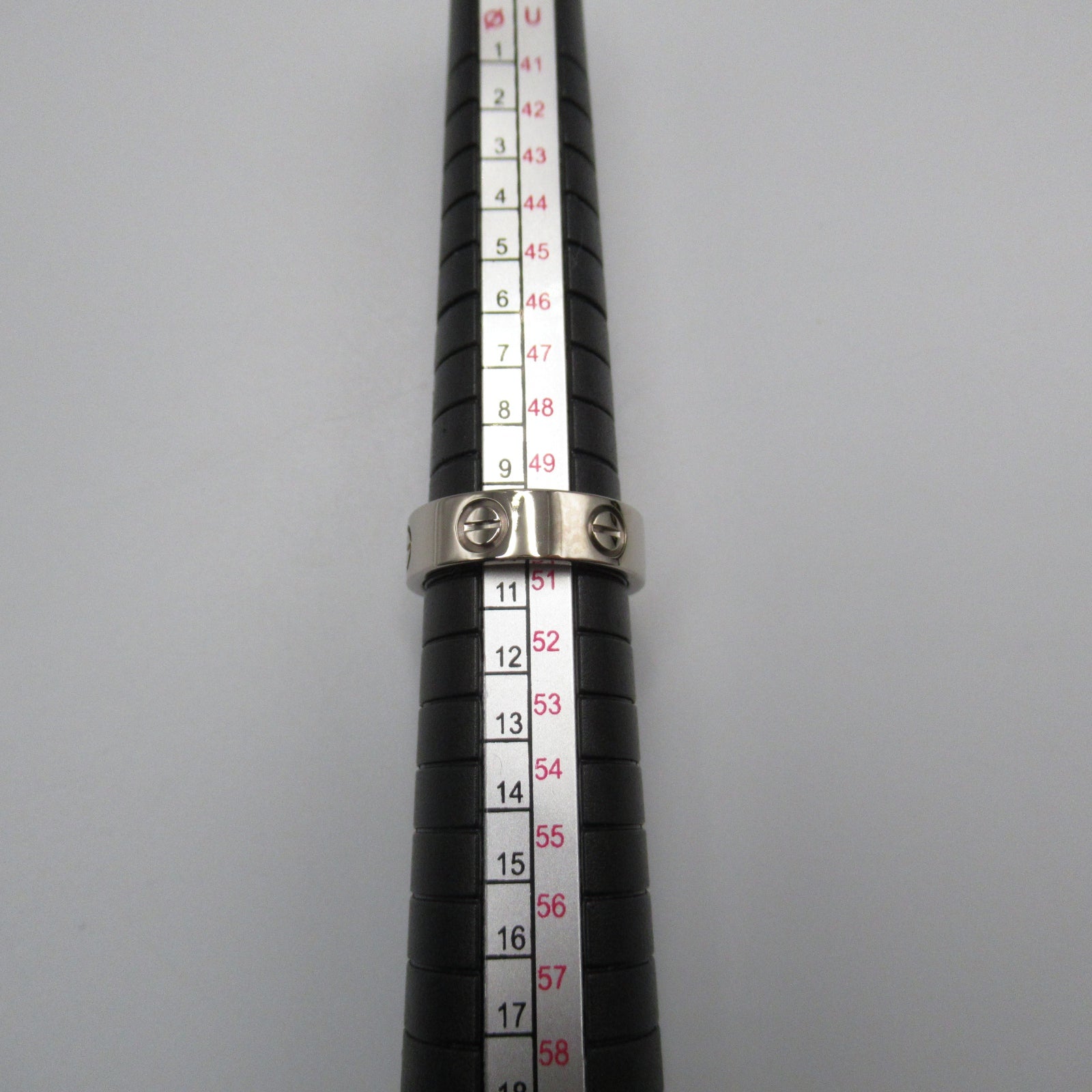 CARTIER 18K白金Love Ring戒指銀色US#5.75/Cartier#51