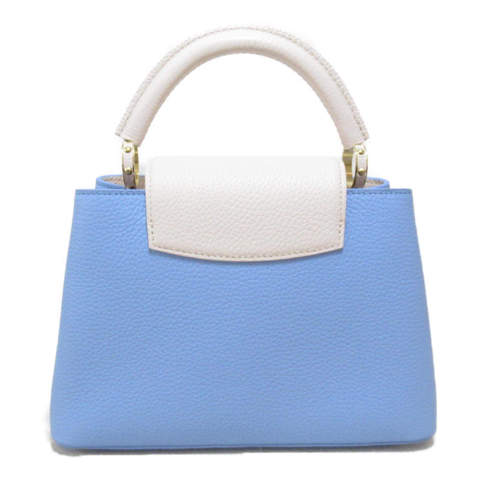 LOUIS VUITTON **【激減優惠】Taurillon皮革Capucines BB手挽肩背兩用袋藍色