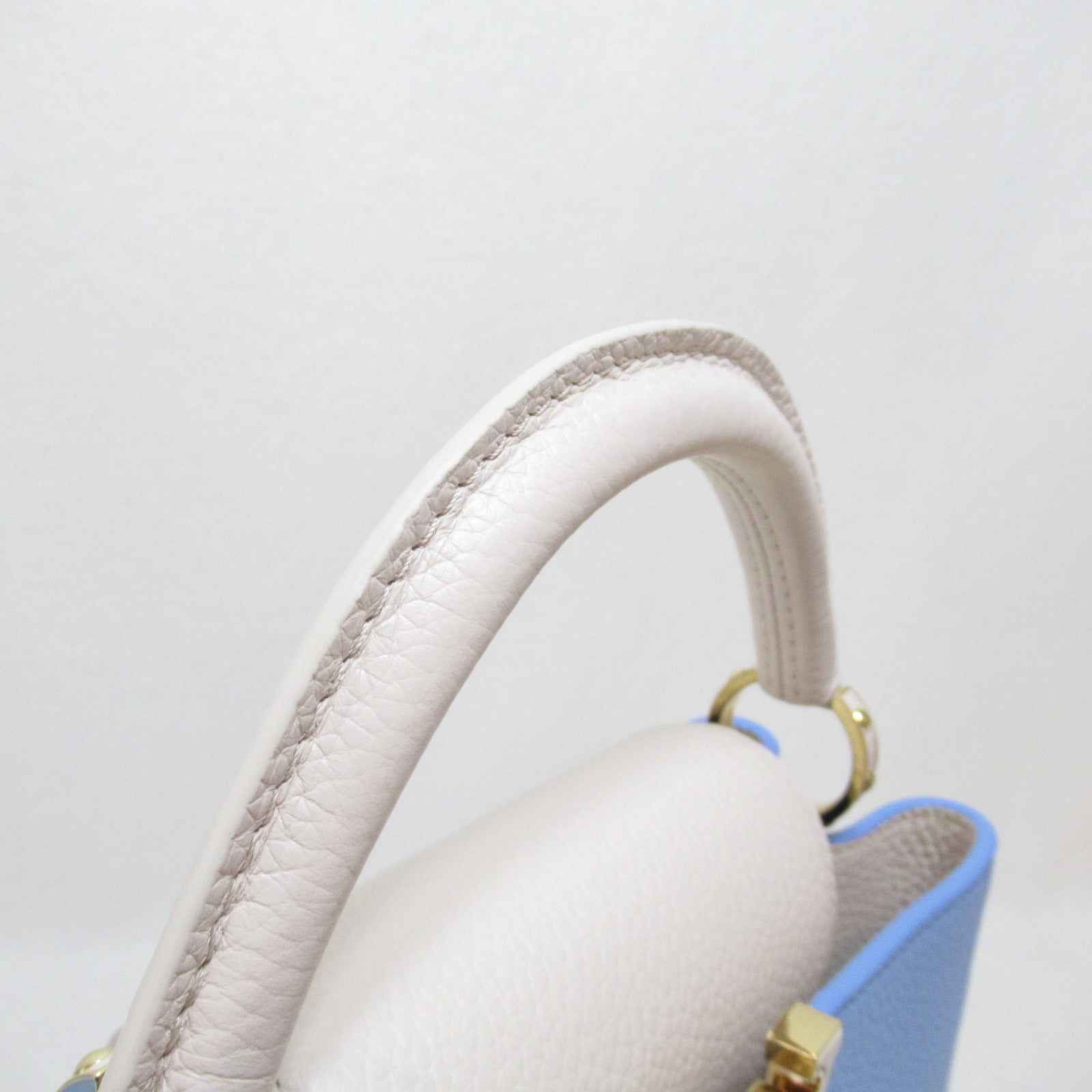 LOUIS VUITTON **【激減優惠】Taurillon皮革Capucines BB手挽肩背兩用袋藍色
