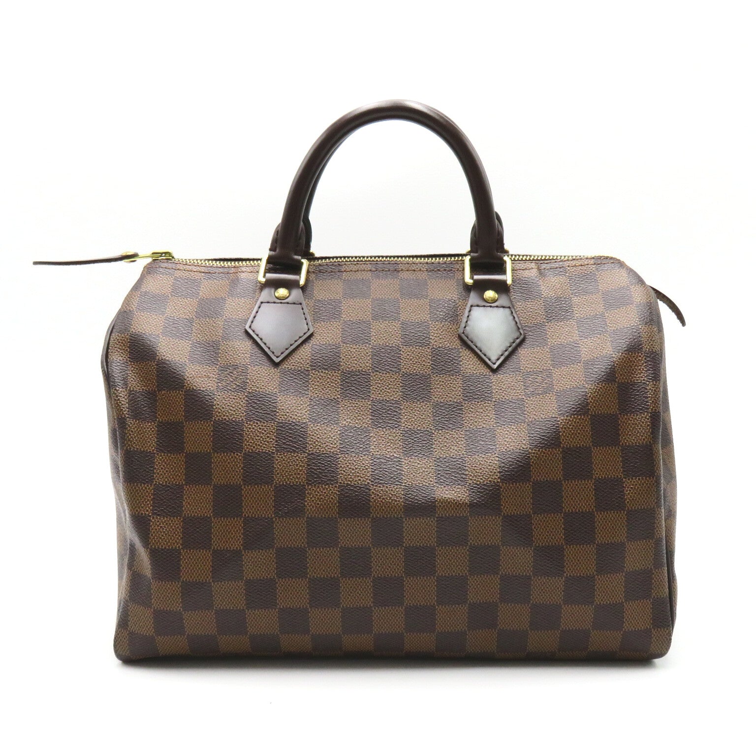 LOUIS VUITTON 【激減優惠】Damier Speedy 30金扣手挽袋啡色