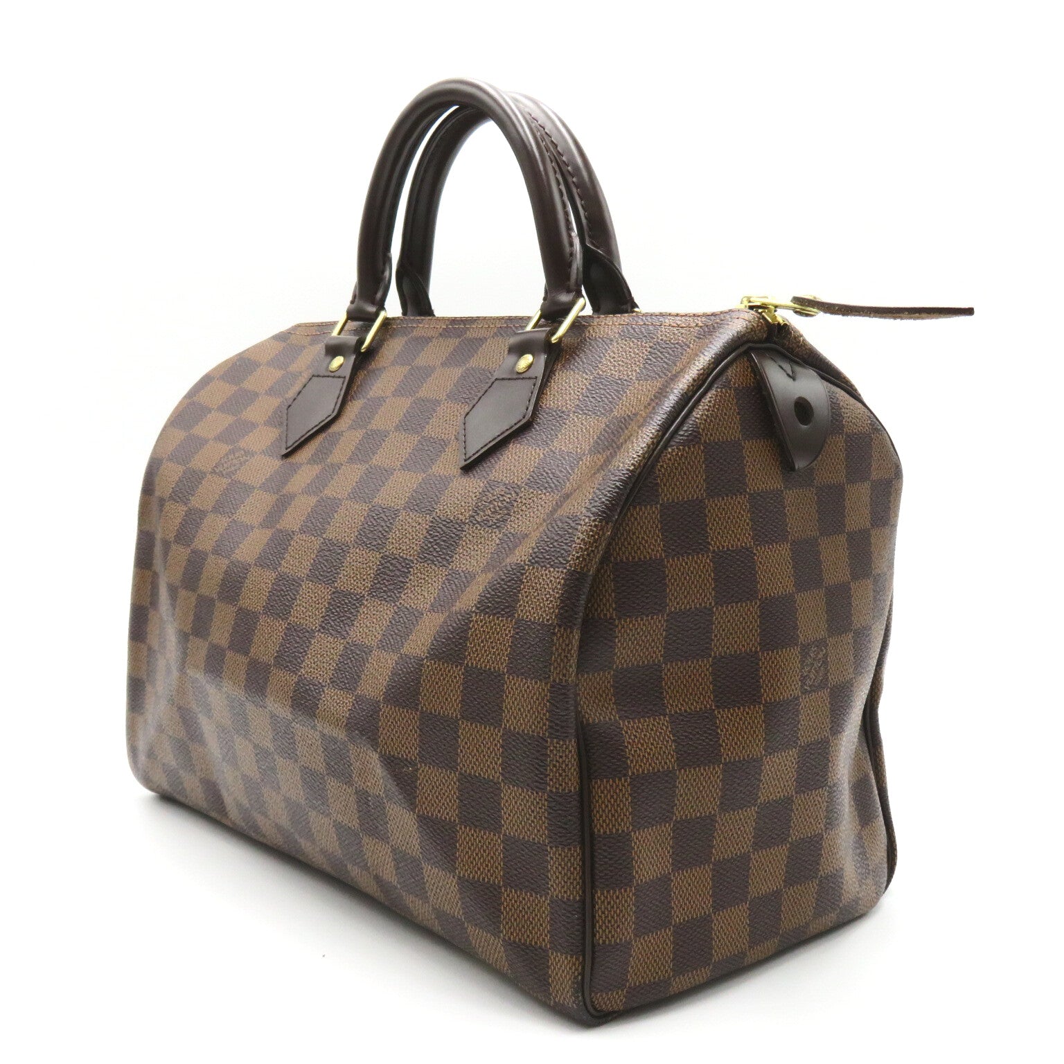 LOUIS VUITTON 【激減優惠】Damier Speedy 30金扣手挽袋啡色