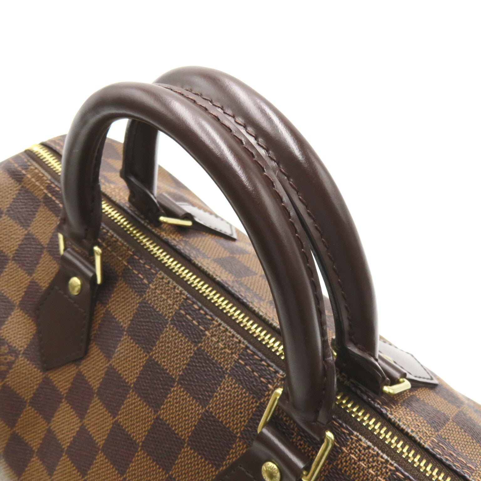 LOUIS VUITTON 【激減優惠】Damier Speedy 30金扣手挽袋啡色