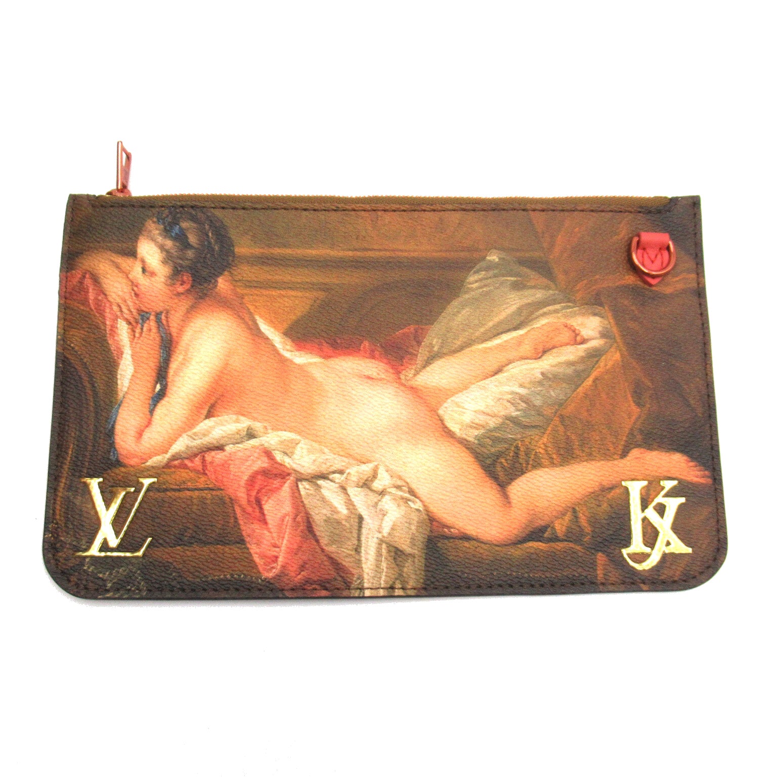 LOUIS VUITTON **【激減優惠】Masters Collection Neverfull MM手挽袋/肩背袋粉紅色/啡色